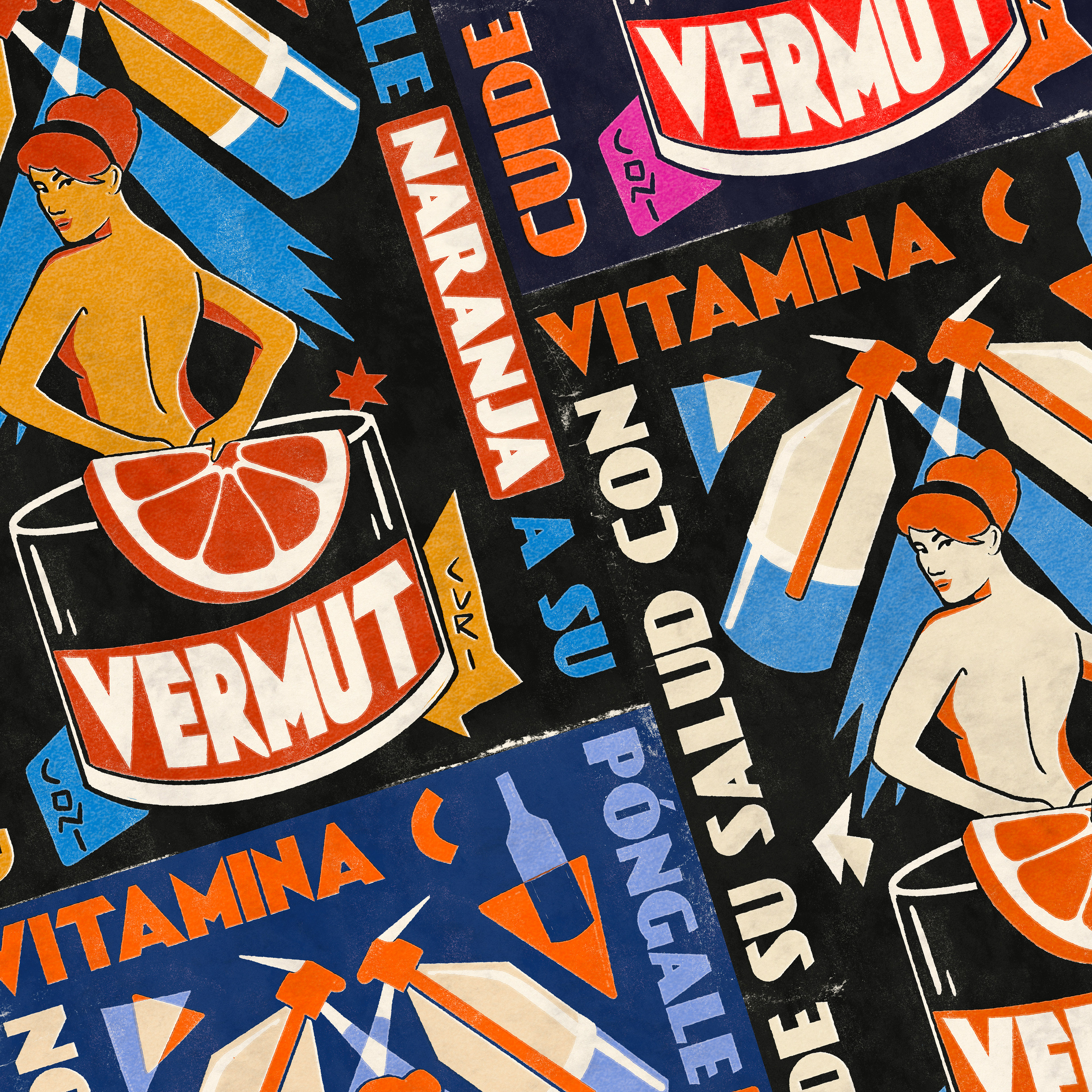 coni curi ilustracion vermu