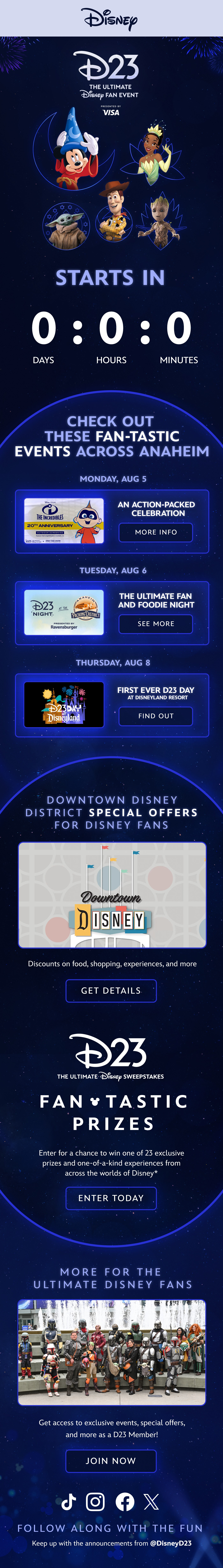 FOB One Week Countdown Email