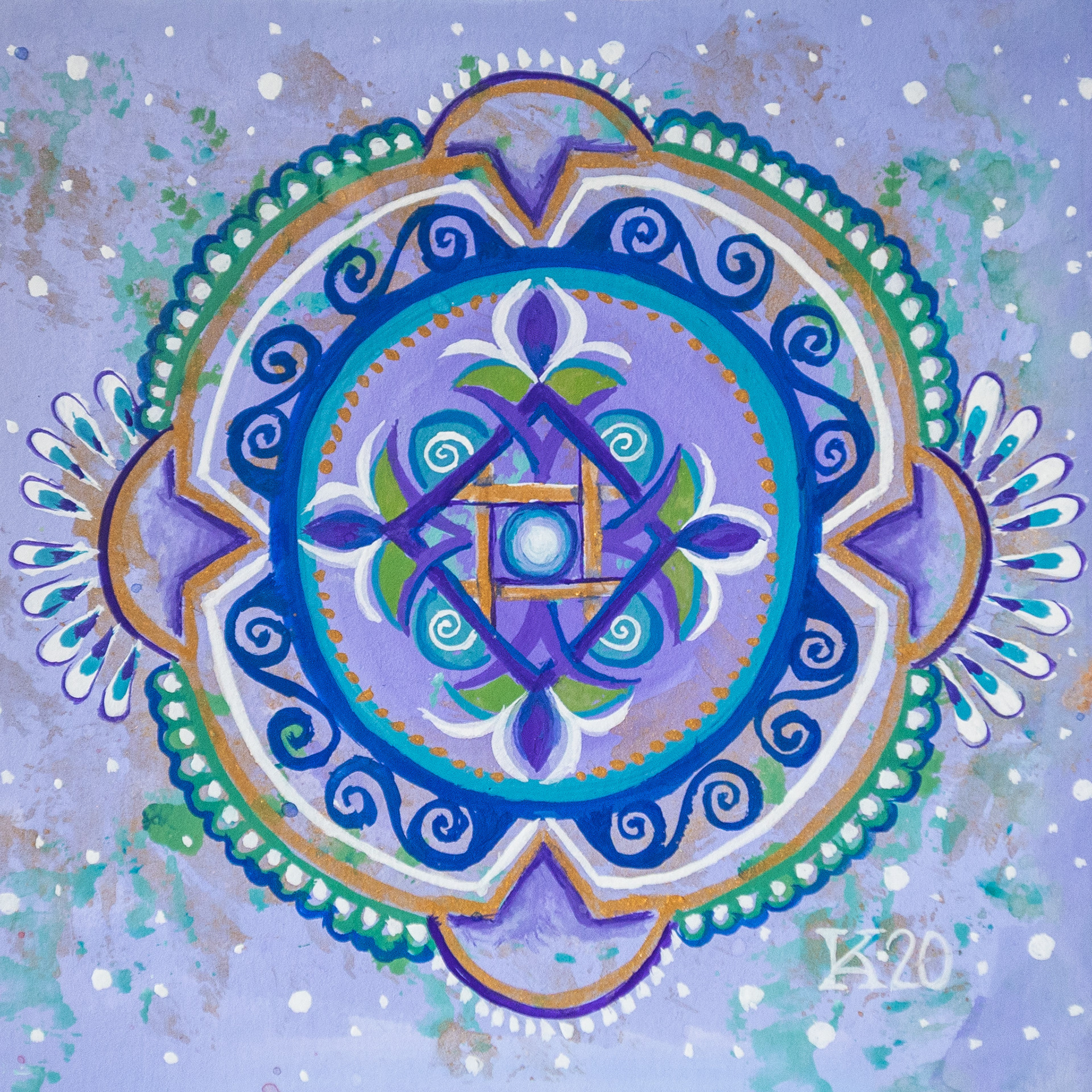 [SOLD] BLUE MOON MANDALA