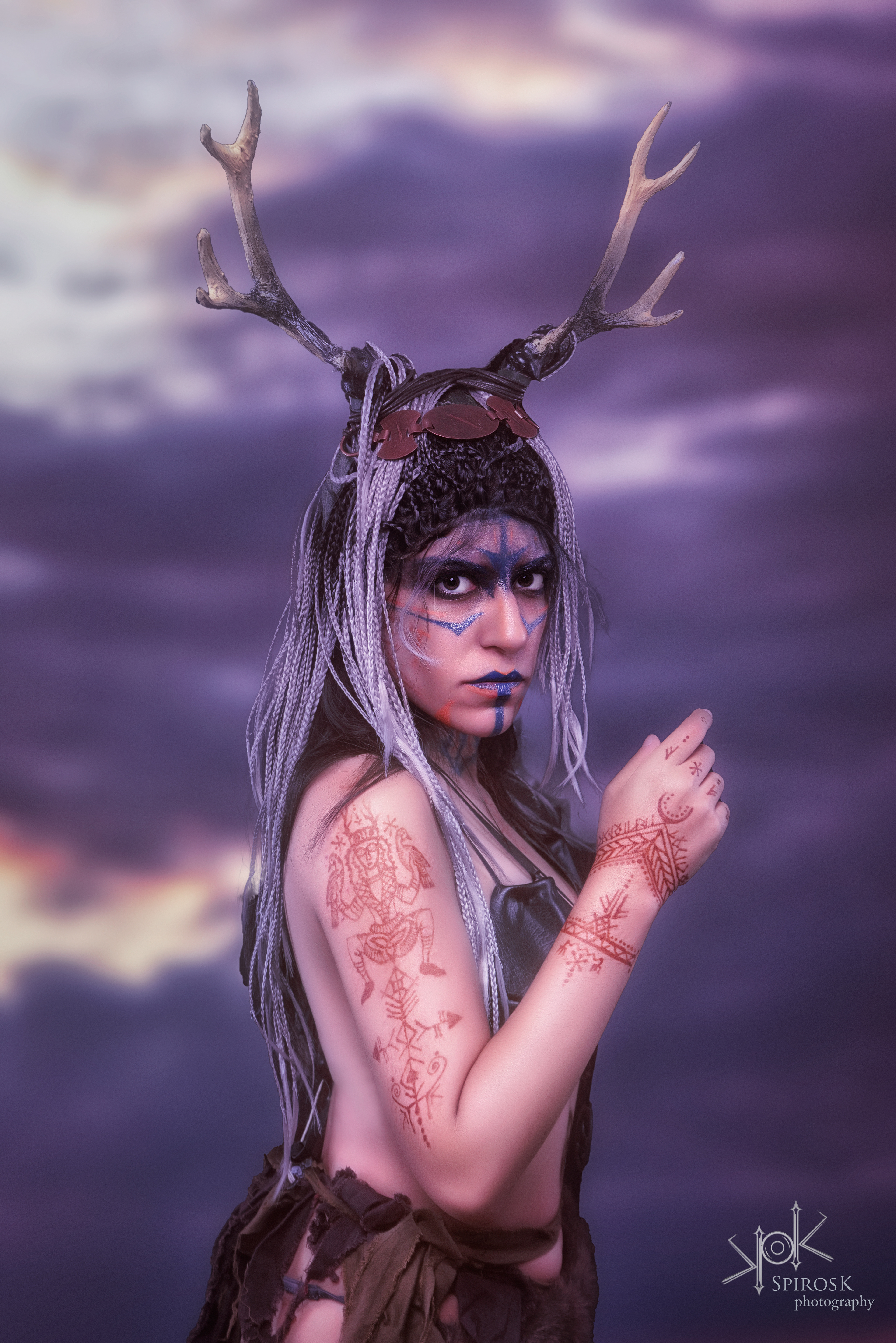 "Viking Witch" Body Art: RebelDog Studio; Photo: Spyridon Kakouris SpirosK Photography