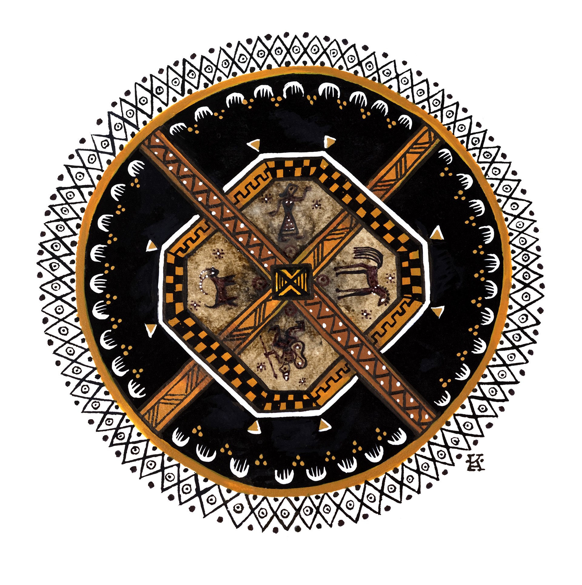 Syros: Greece: Geometric Mandala