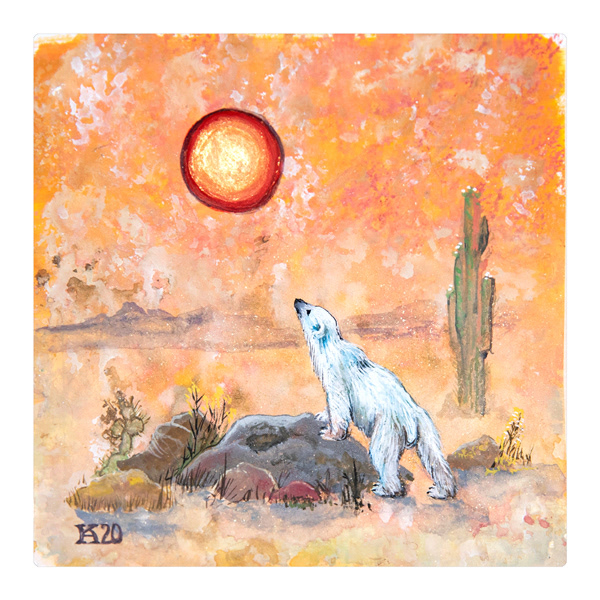[SOLD] Polar Bear in the Desert