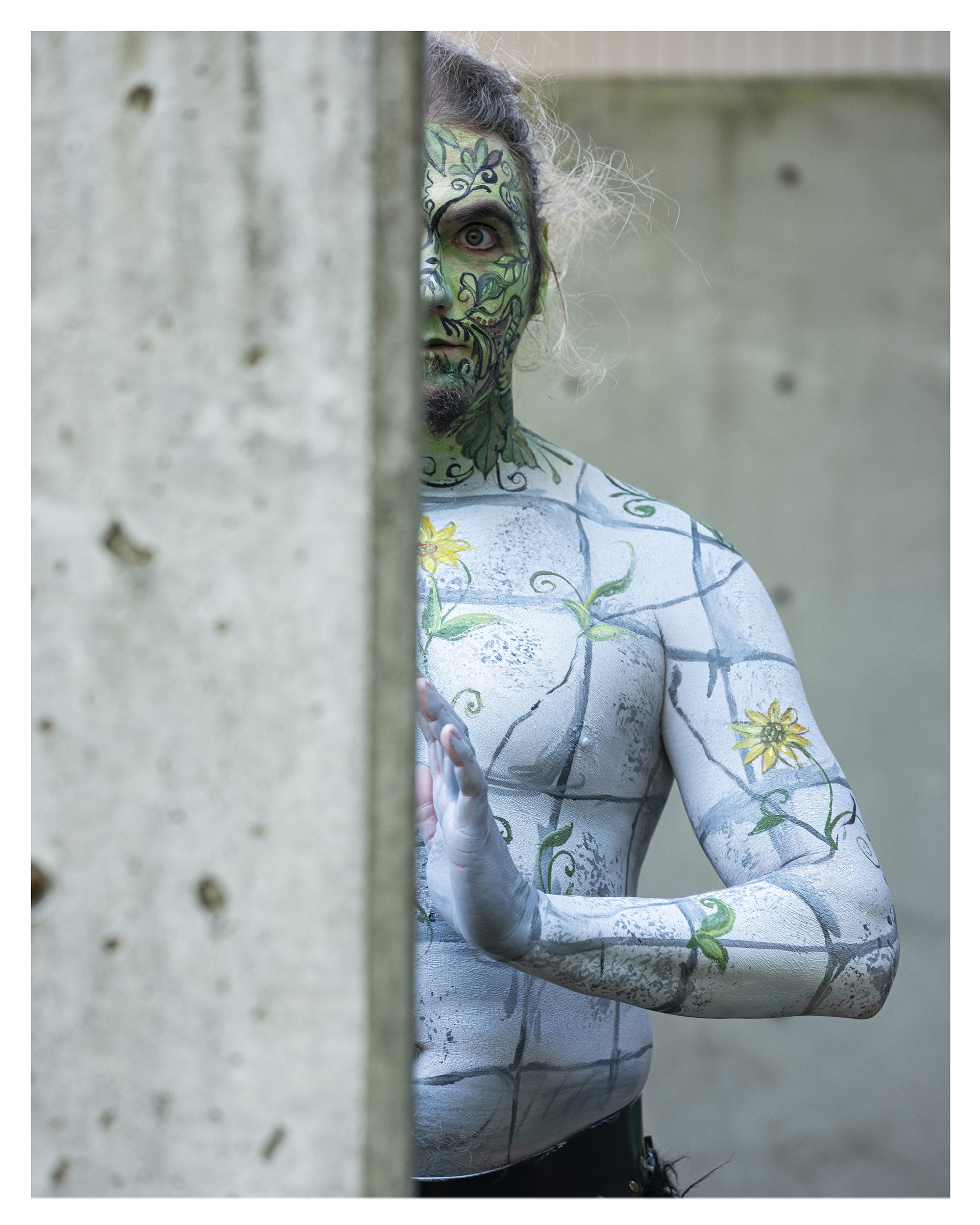Green Man; Body Art: RebelDog Studio; Photo: Timothy Aguero