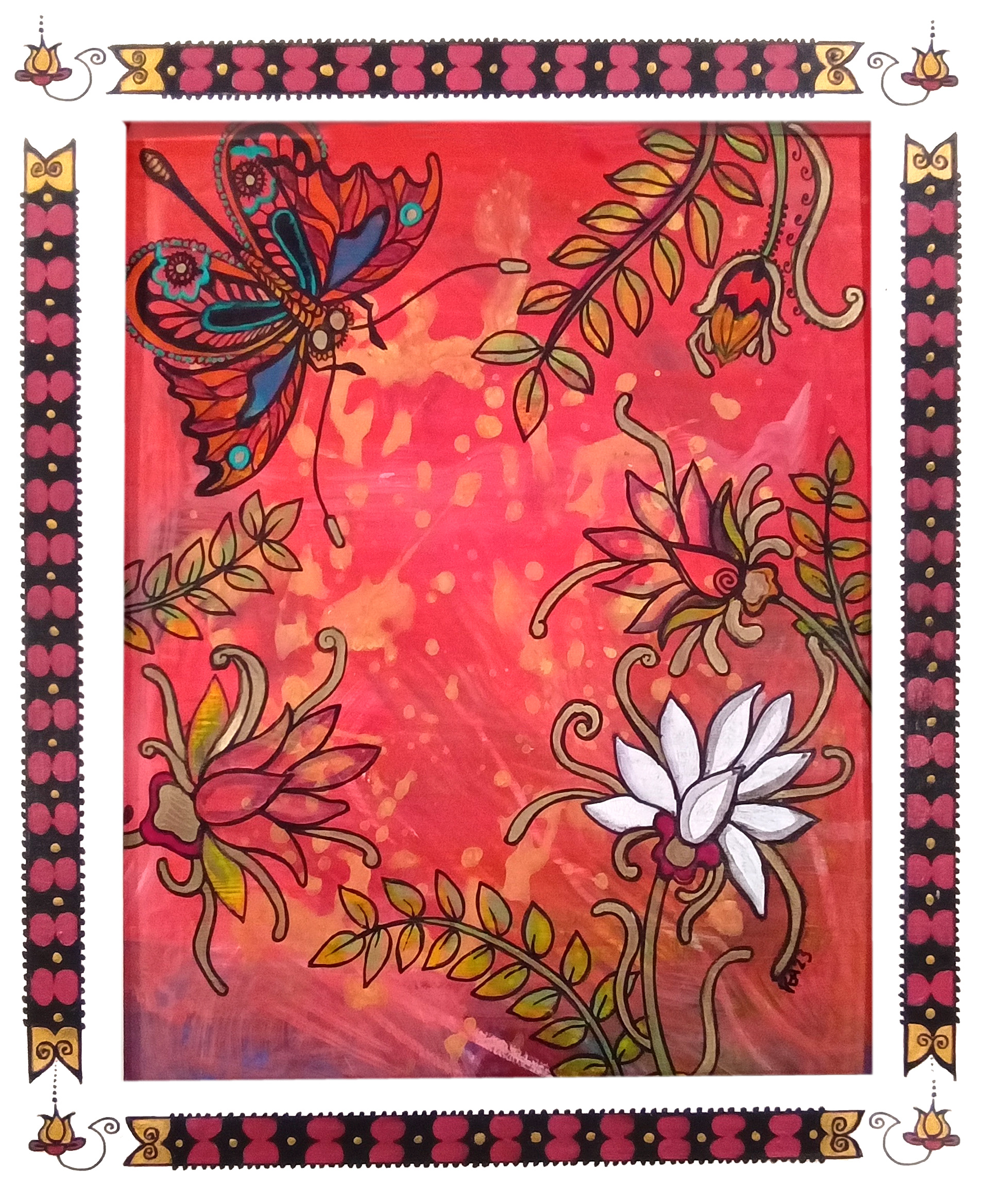 BUTTERFLY AND LOTUS