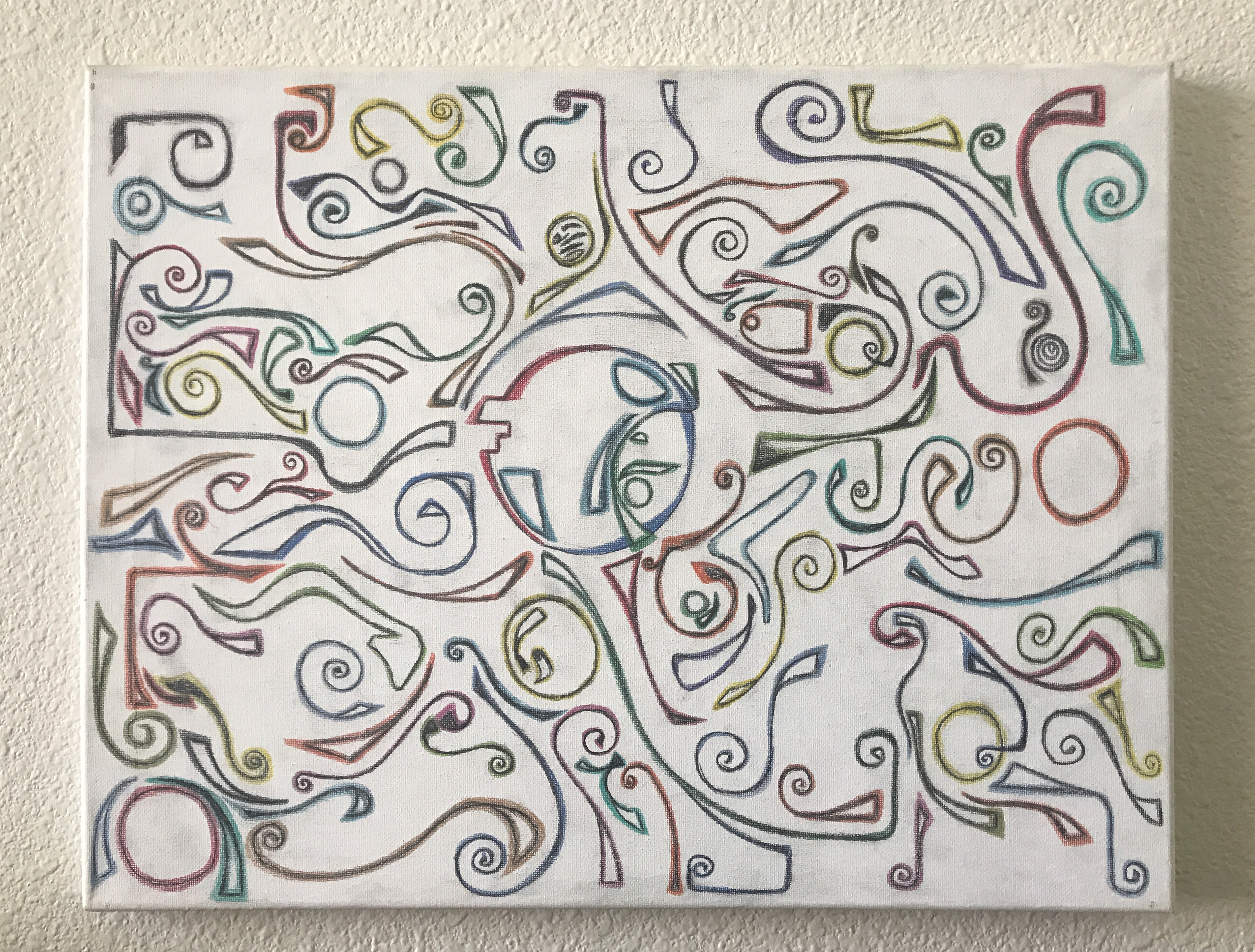 Prisma Color Pencil on Canvas