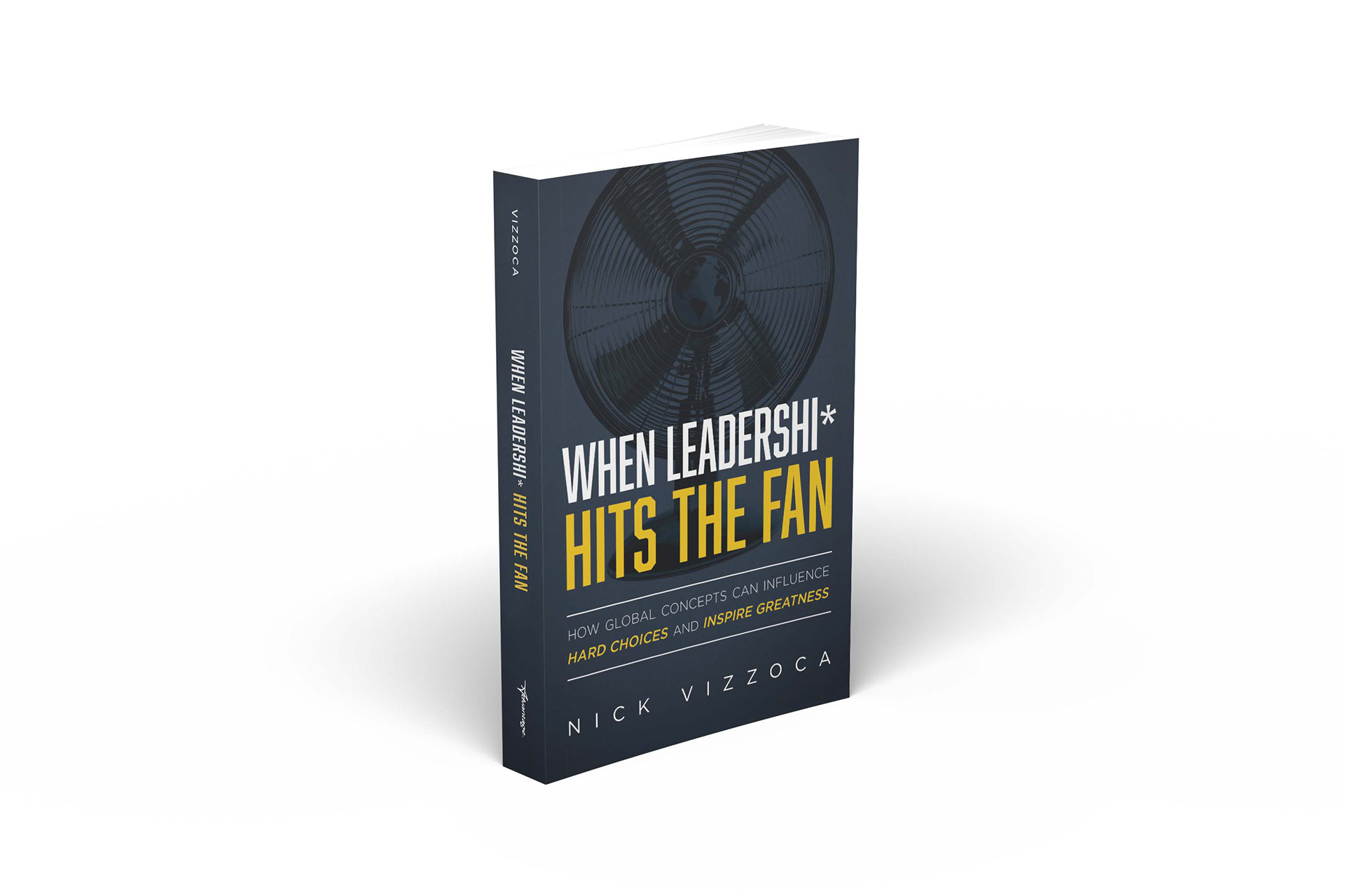 Custom book cover design for Nick Vizzoca by South Carolina book designer Wesley Strickland showcasing creative typography and captivating visual style.