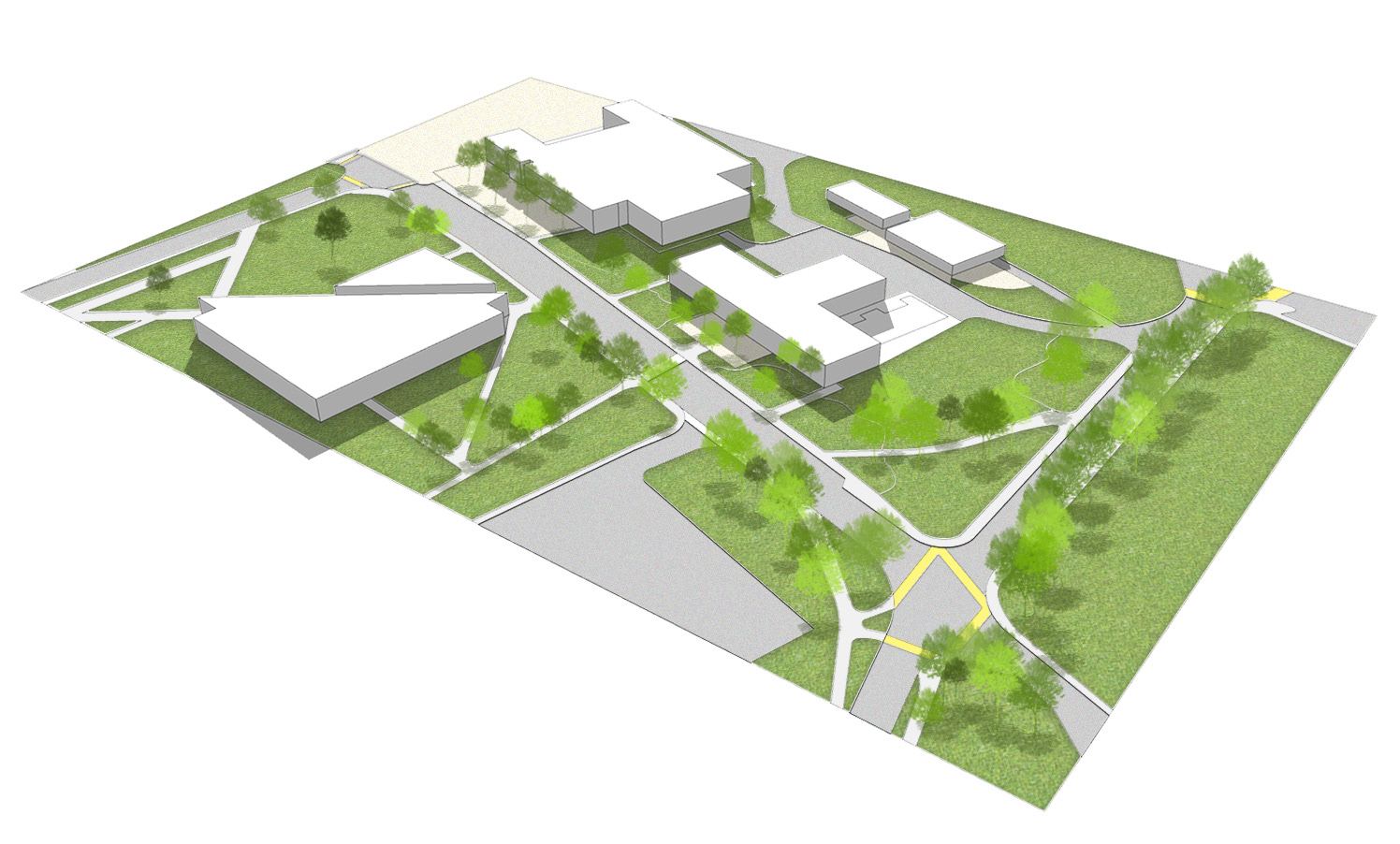 Rendered Sketchup Axonometric, May 2019