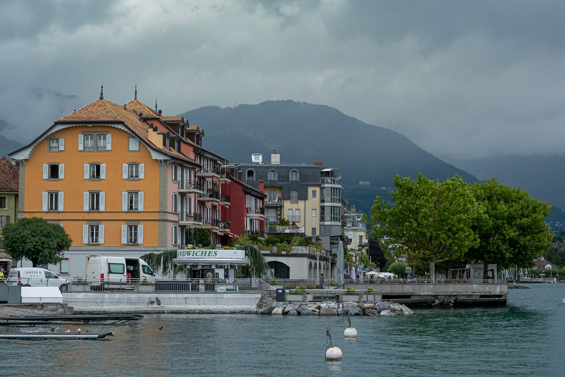 Vevey sous la pluie
