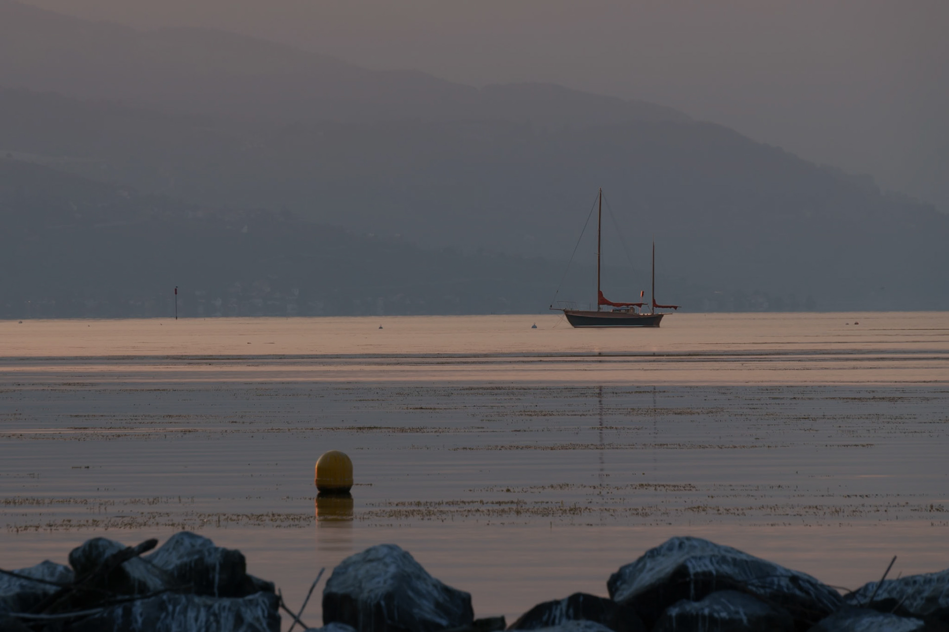 Ketch sur le Léman