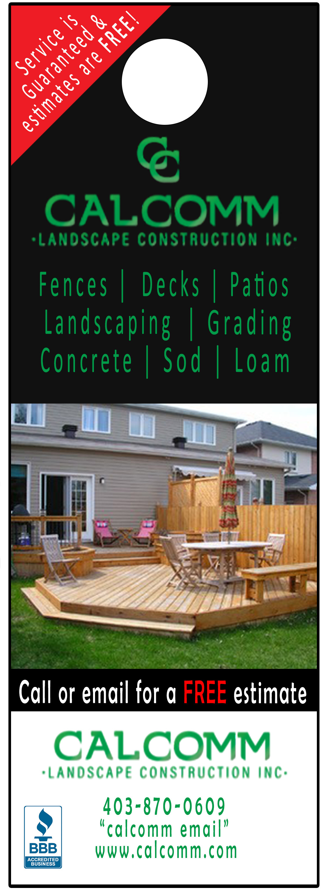 Calcomm door knocker