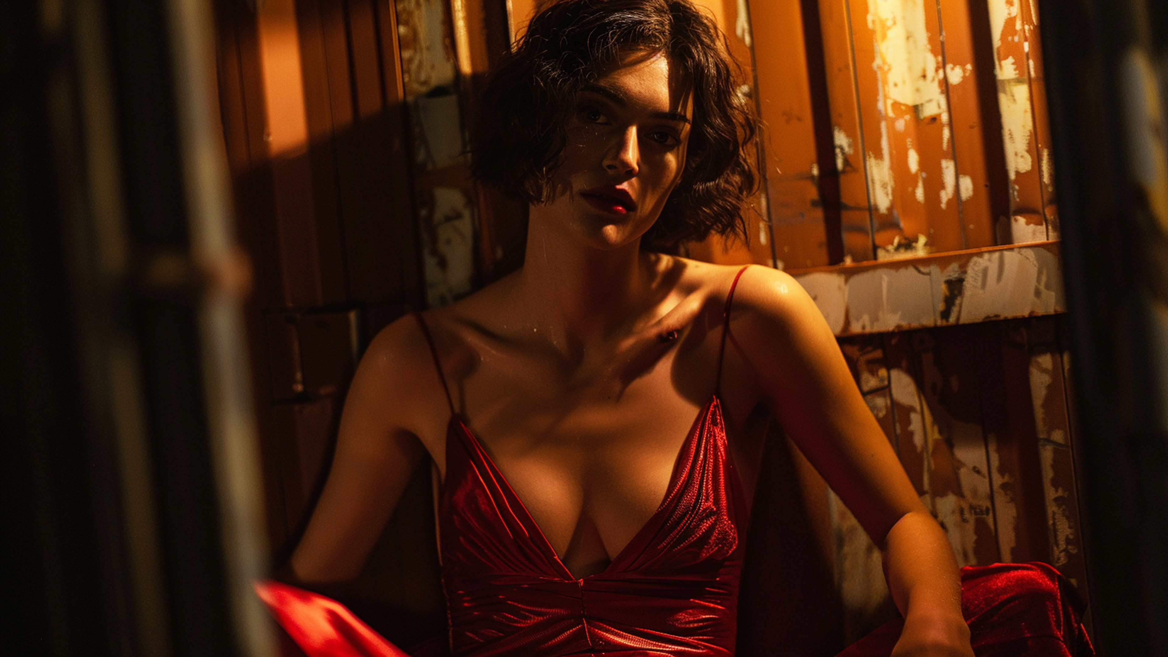 Amelia wakes up in a shipping container with other women