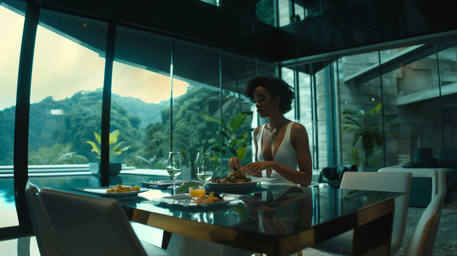 Diana's first meal
