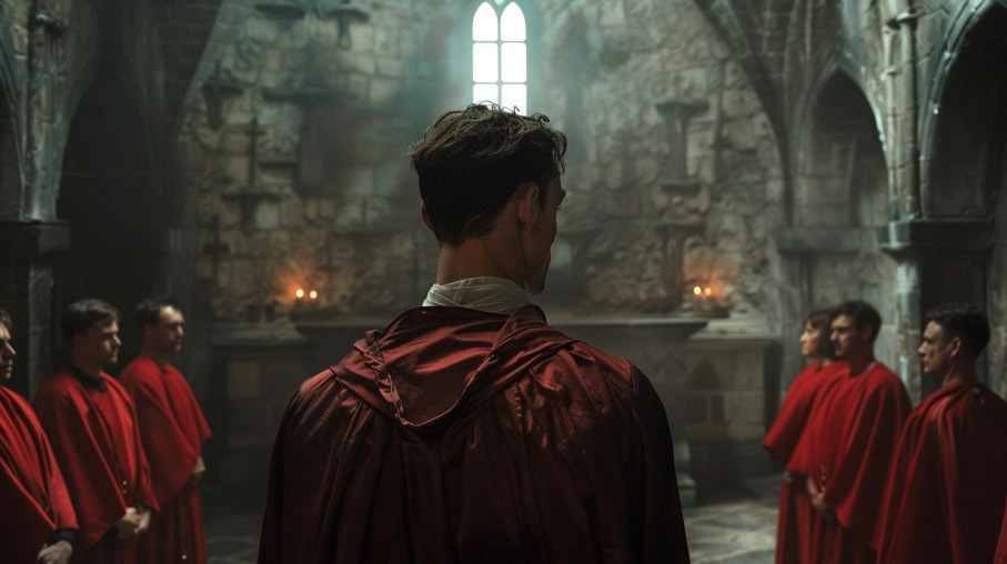 Lucius meets his followersLucius seduces