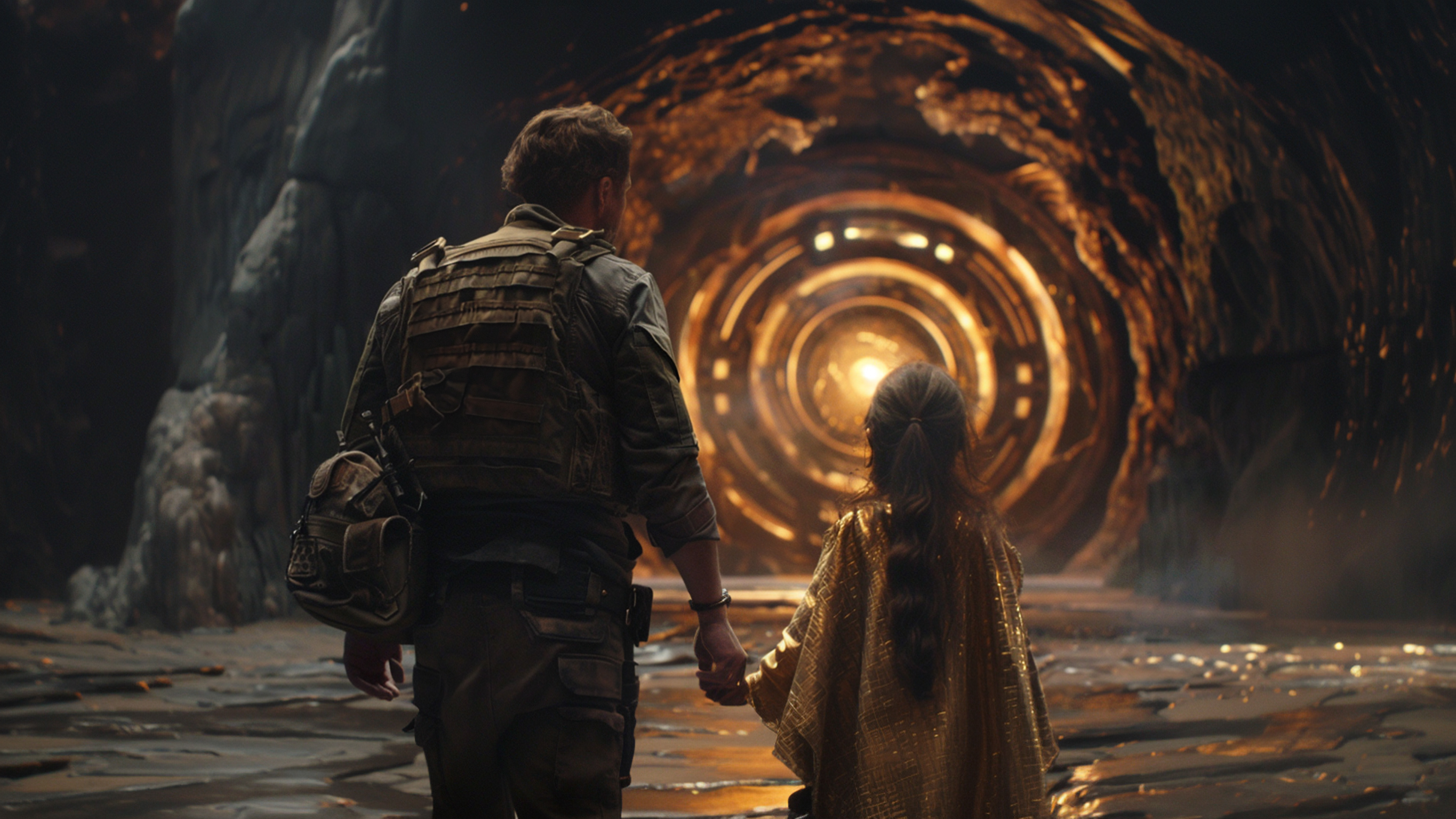 The ancient doorway to the spacecraft is found