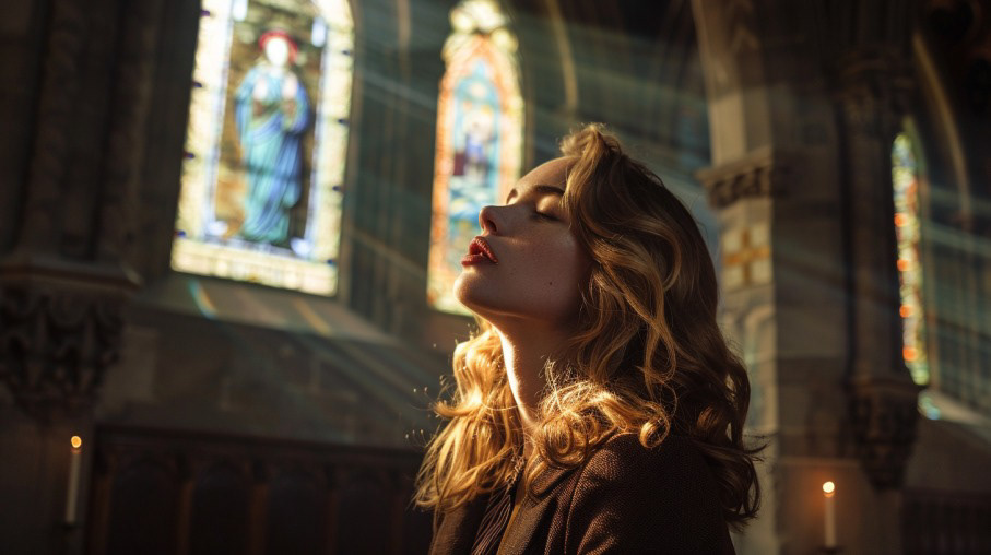 Rose prays