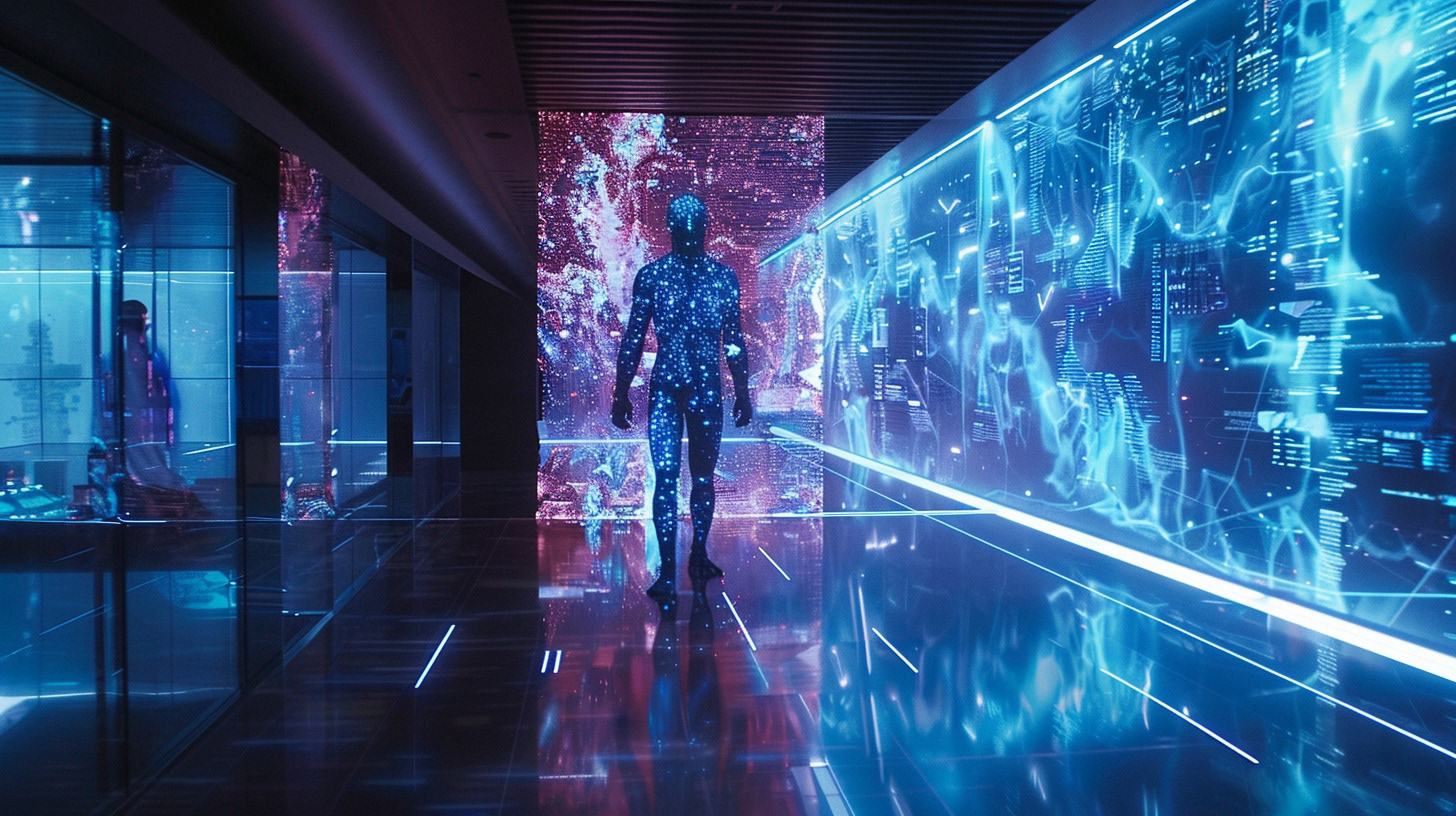 Nexus is given the capability to wander the facilities on the mansion not just through computers but through a pixelated form