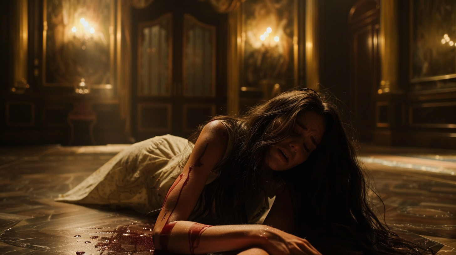 An injured Amelia tries to escape
