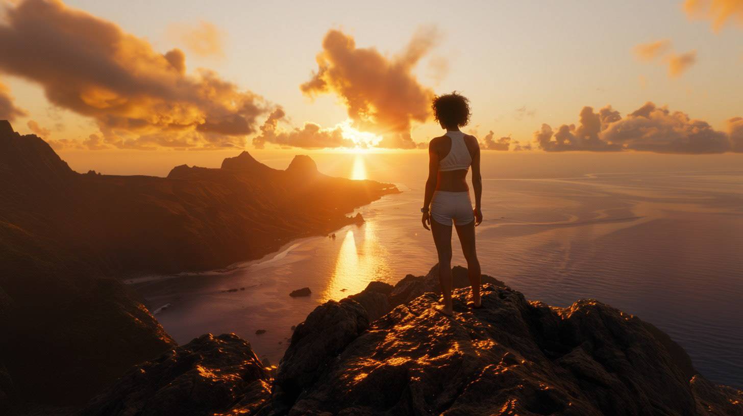 Diana goes on a hike and see's her first sunset in person