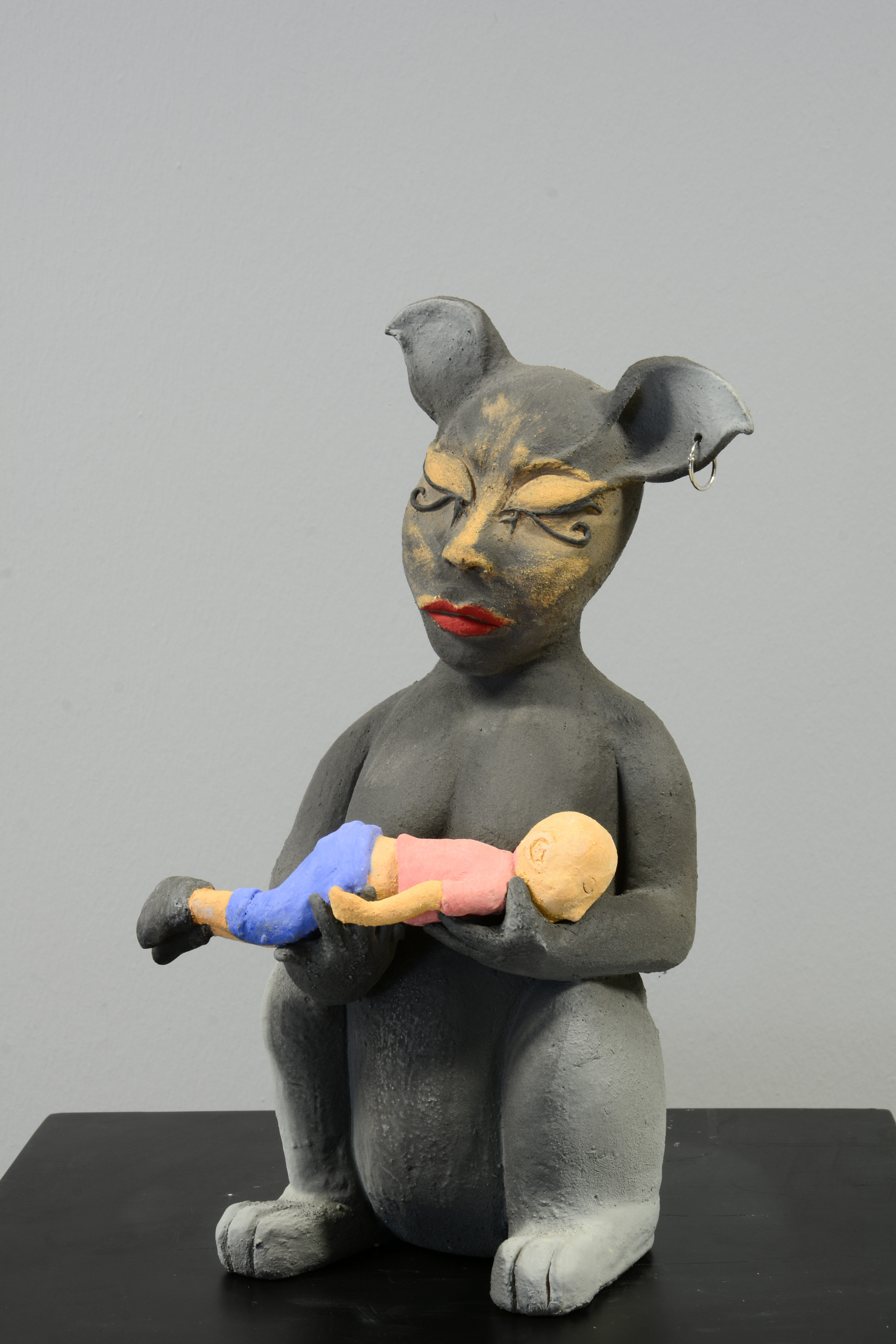 BESTE ALTUNDAŞ Rahat Uyu, 2021, 15x14x33 cm, Elle Şekillendirme, Şamotlu Çamur, 1200°C