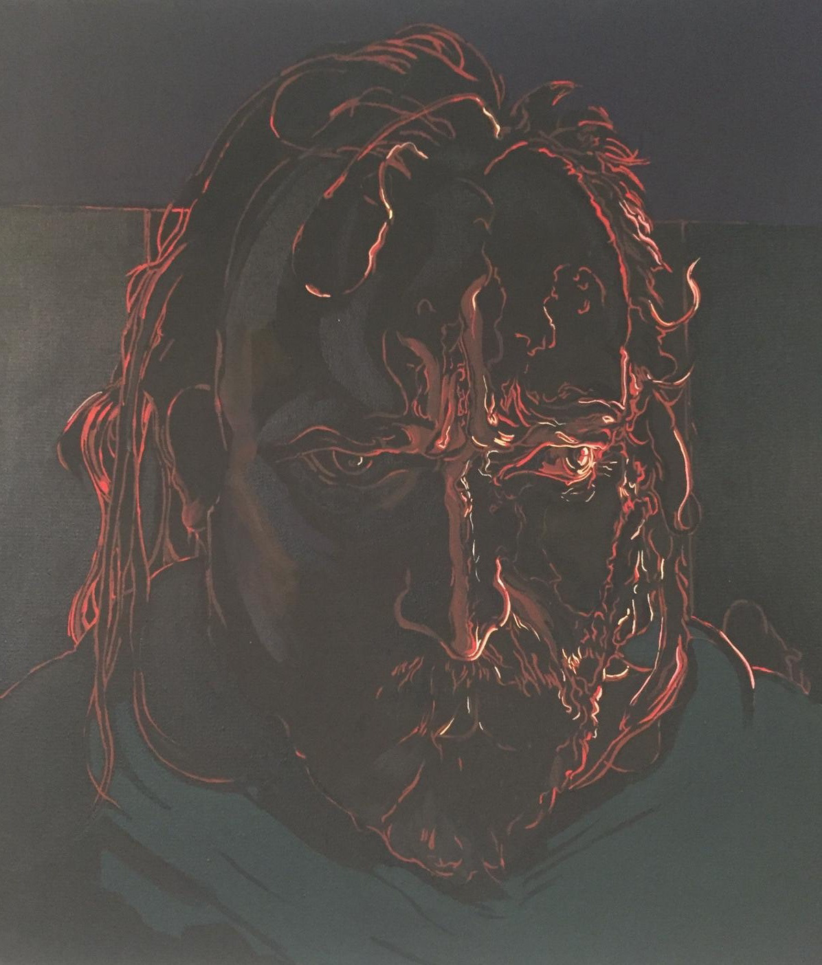 Gülsün ÇEKER "Bana Yüzünü Göster" 60x60 cm, tuval üzerine akrilik boya 2022