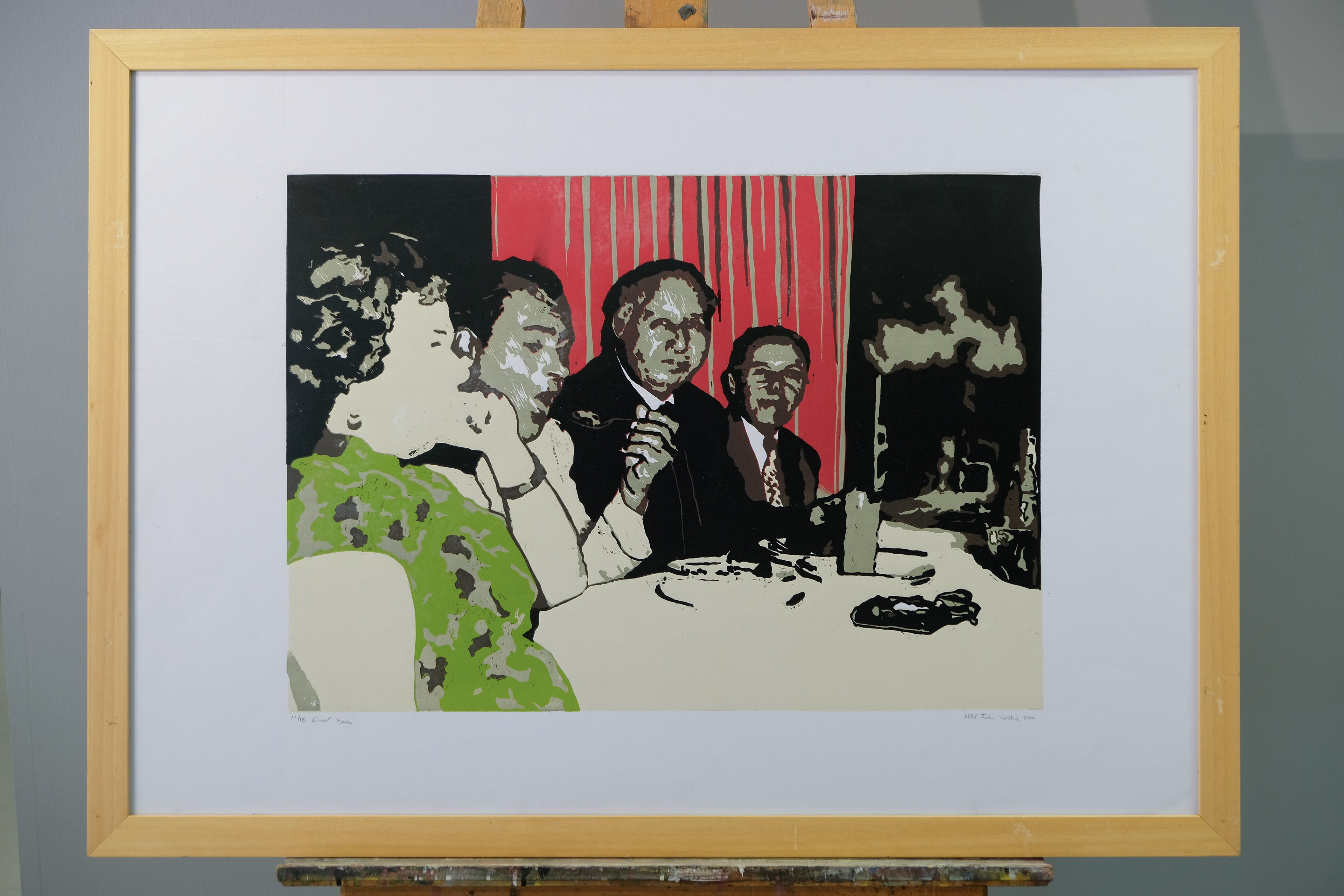 Hilal Fatma Ünlütürk İsimsiz Linol Baskı, 70x100 cm 2022