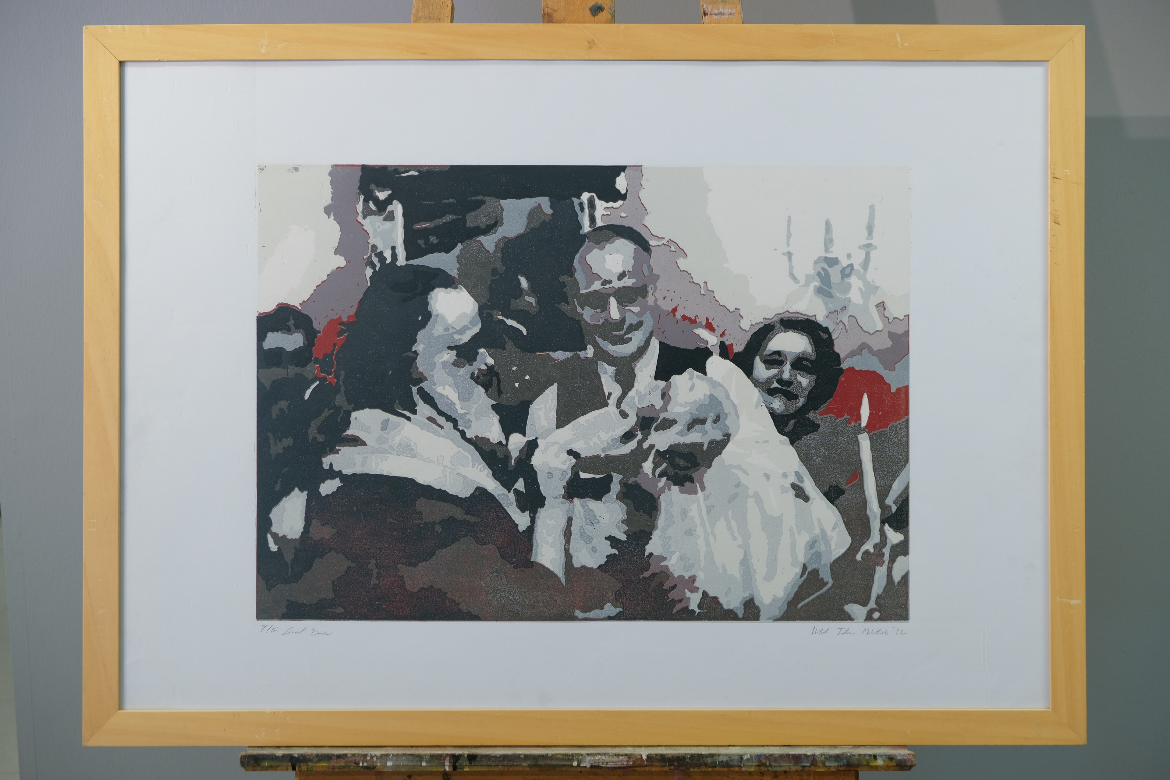 Hilal Fatma Ünlütürk İsimsiz Linol Baskı, 70x100 cm 2022