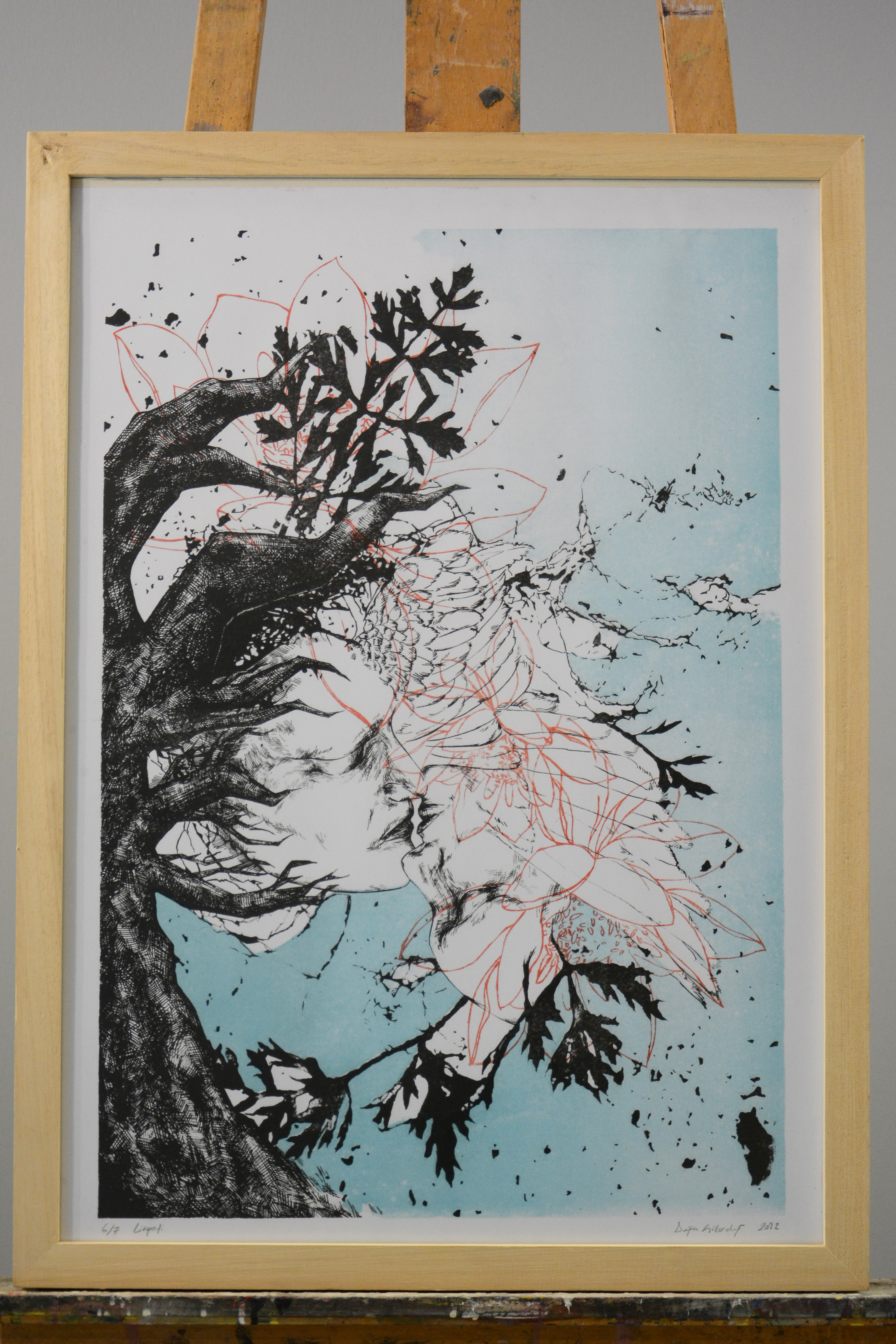 Doğa Gülerdağ İsimsiz Litografi, 50x70 cm 2022