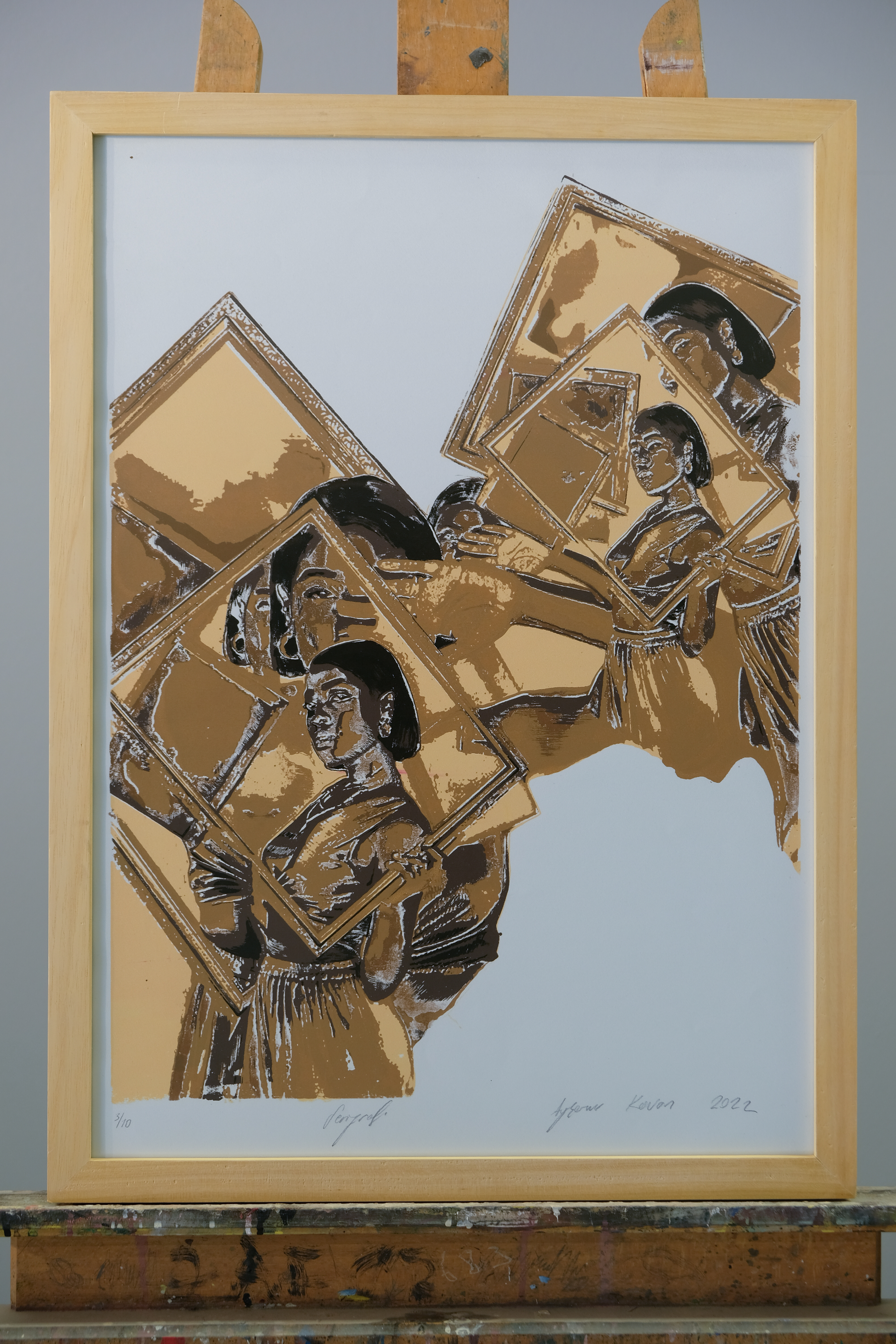 Ayşenur Kovan İsimsiz Serigrafi, 47x63 cm 2022