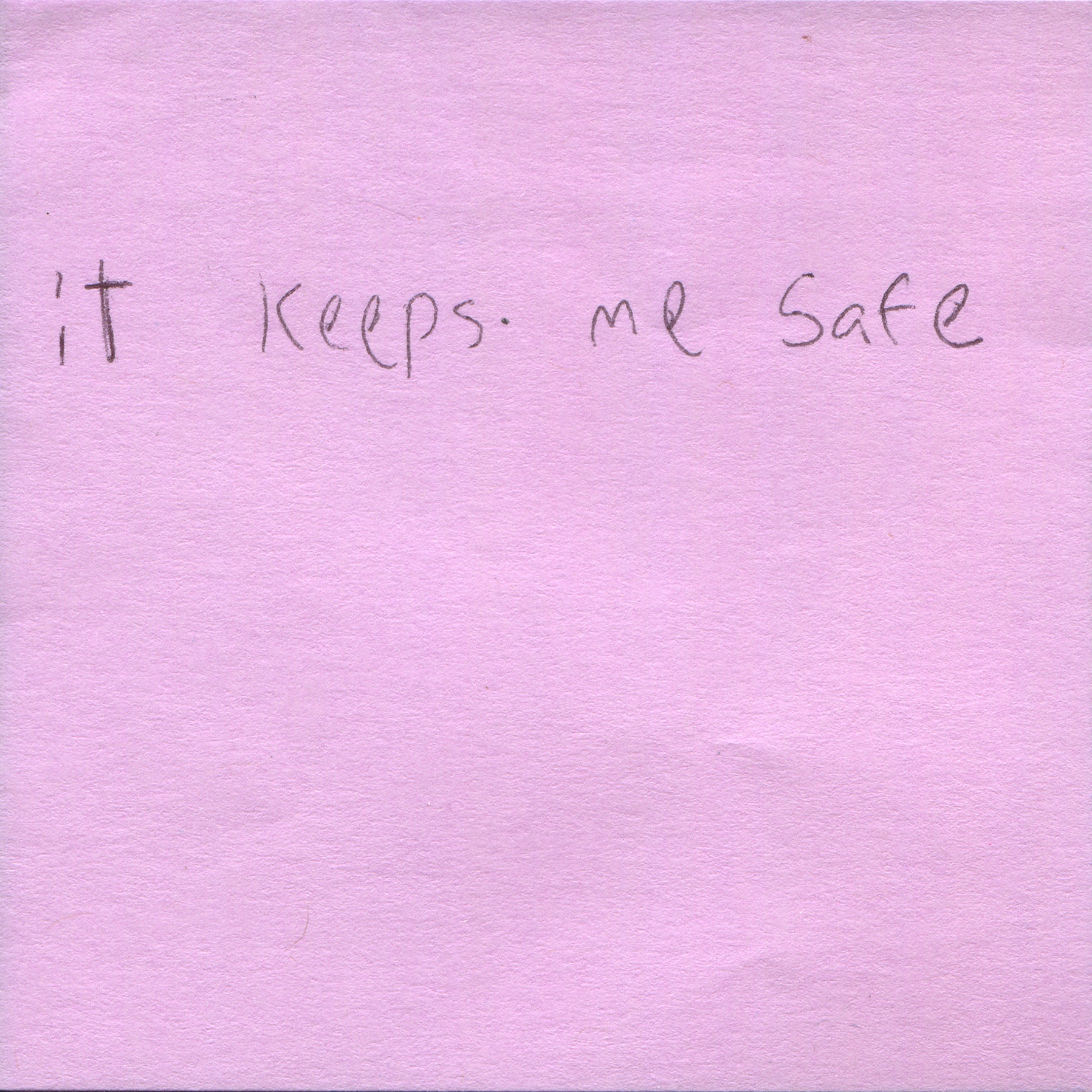 Response 37, Sticky Note and Pen, 3" x 3"