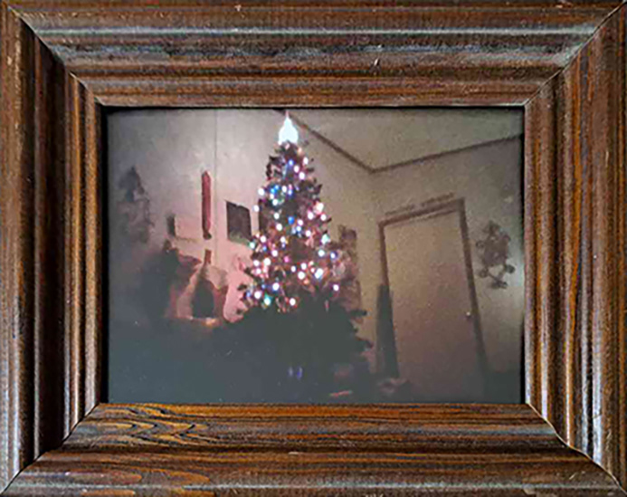 "Living Room, Christmas", 7" x 5", Nintendo DSi digital photo cir. 2009-2013