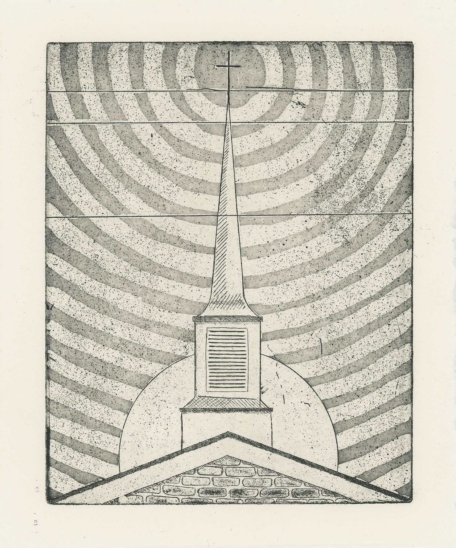 "New Harmony", Copper Plate Etching with Aquatint, 6" x 7.5", 2022