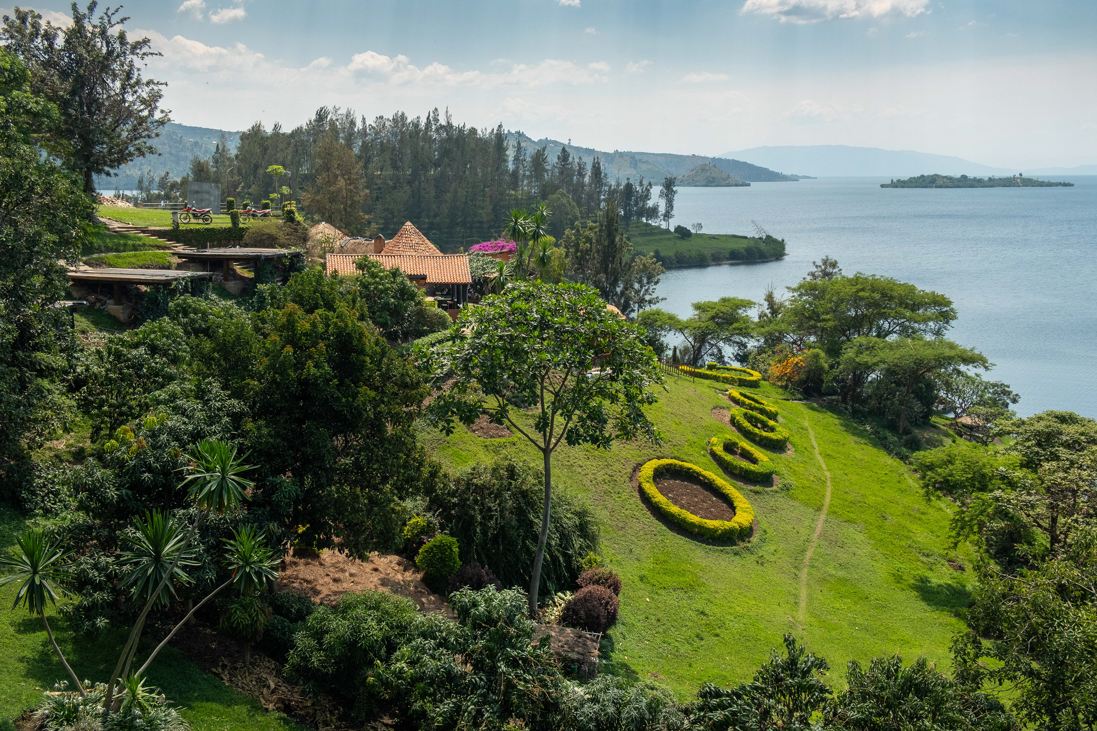 Restort on Lake Kivu