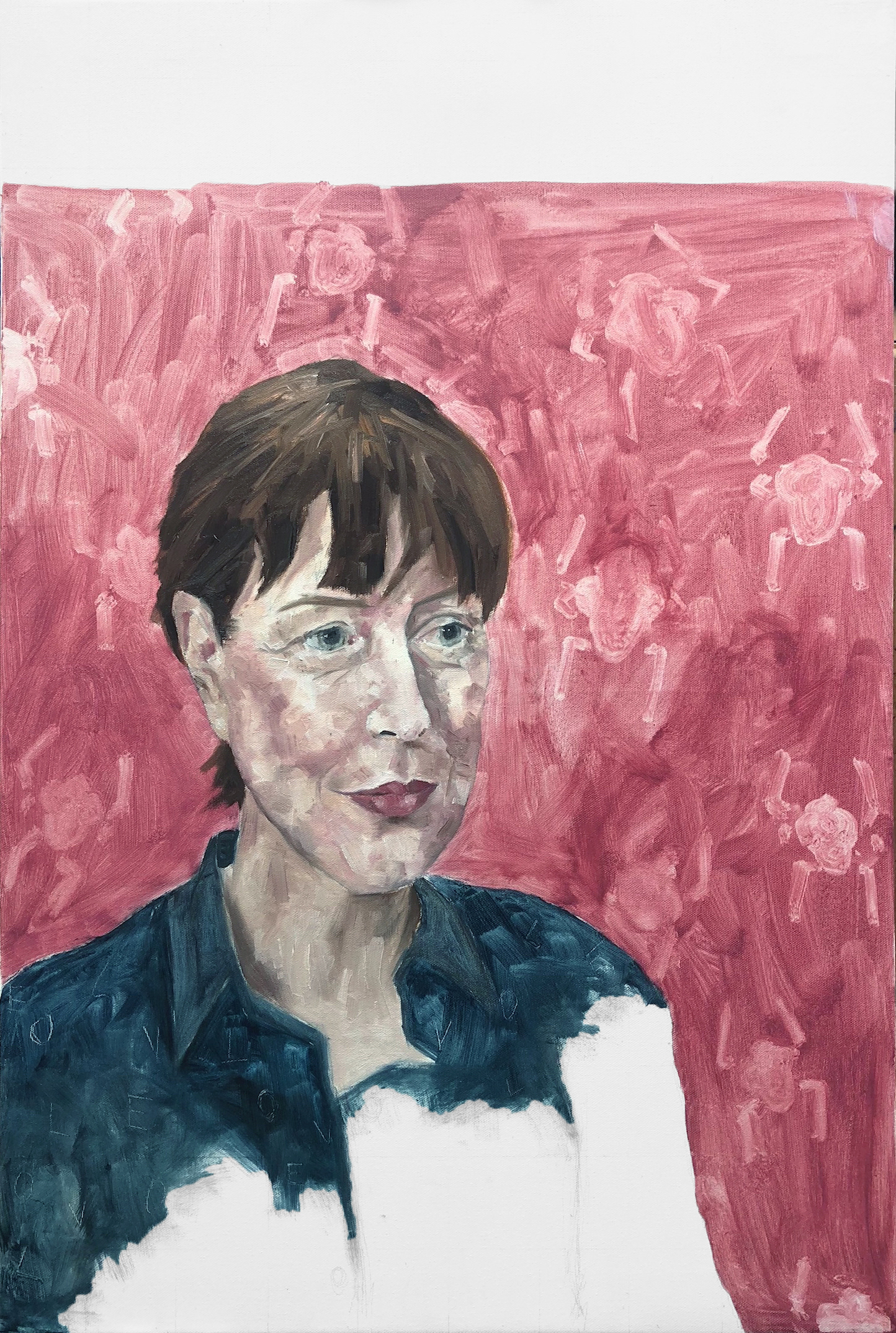 Gina McKee. 51 x 76 cm. Oil on canvas, 2018.