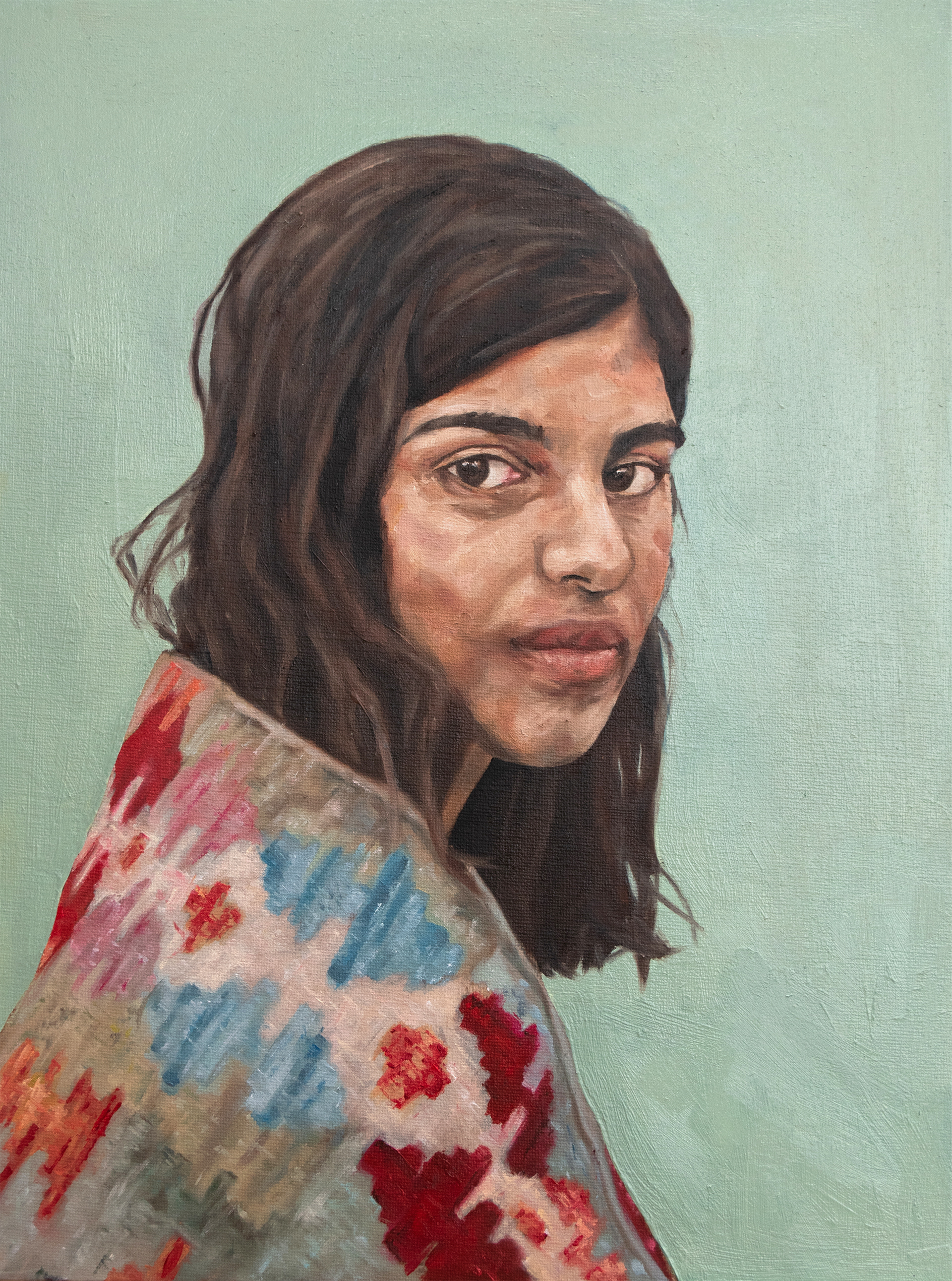 Misha. 30 x 40cm. Oil on canvas board. 2019