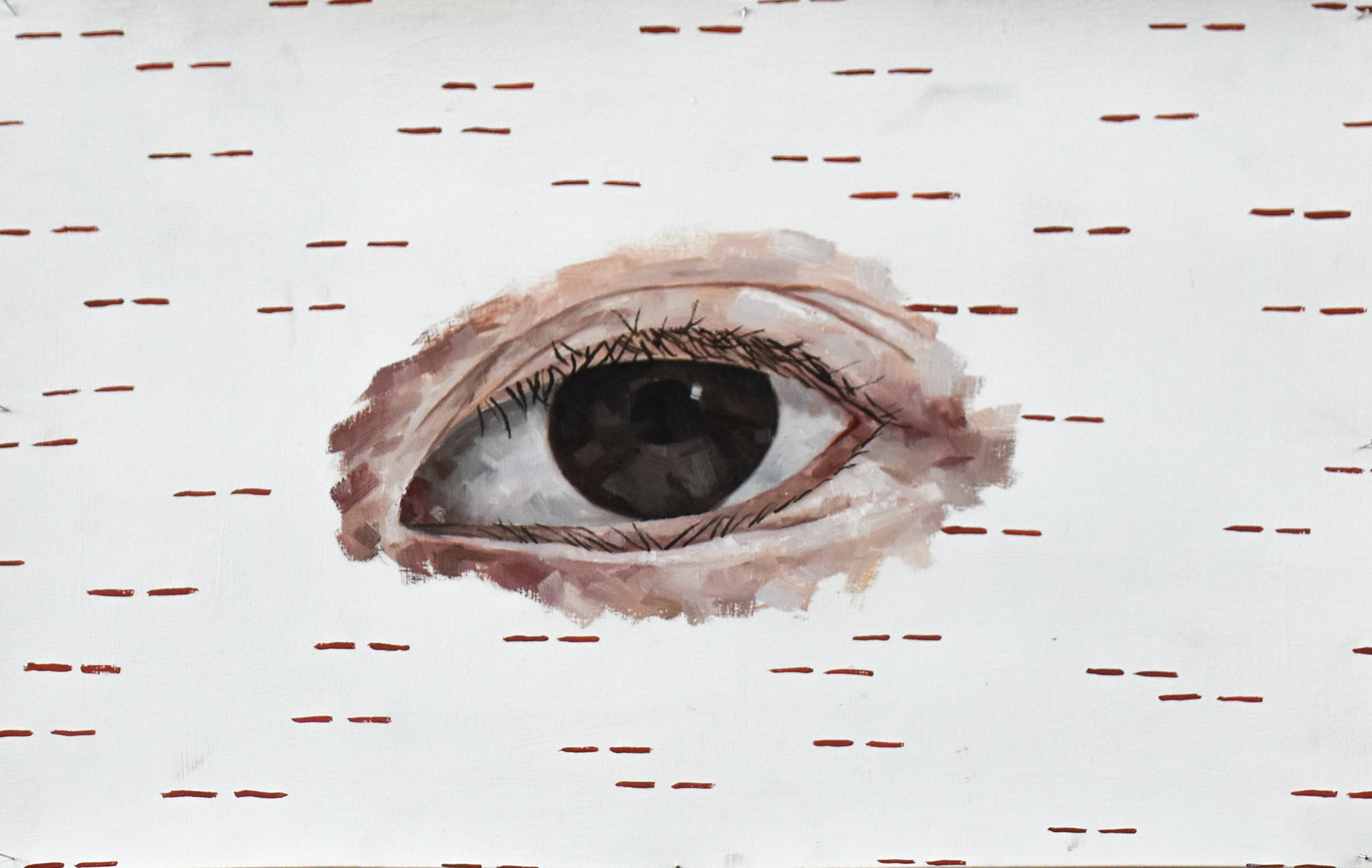 42 x 29 cm. Oil and acrylic on paper. 2018