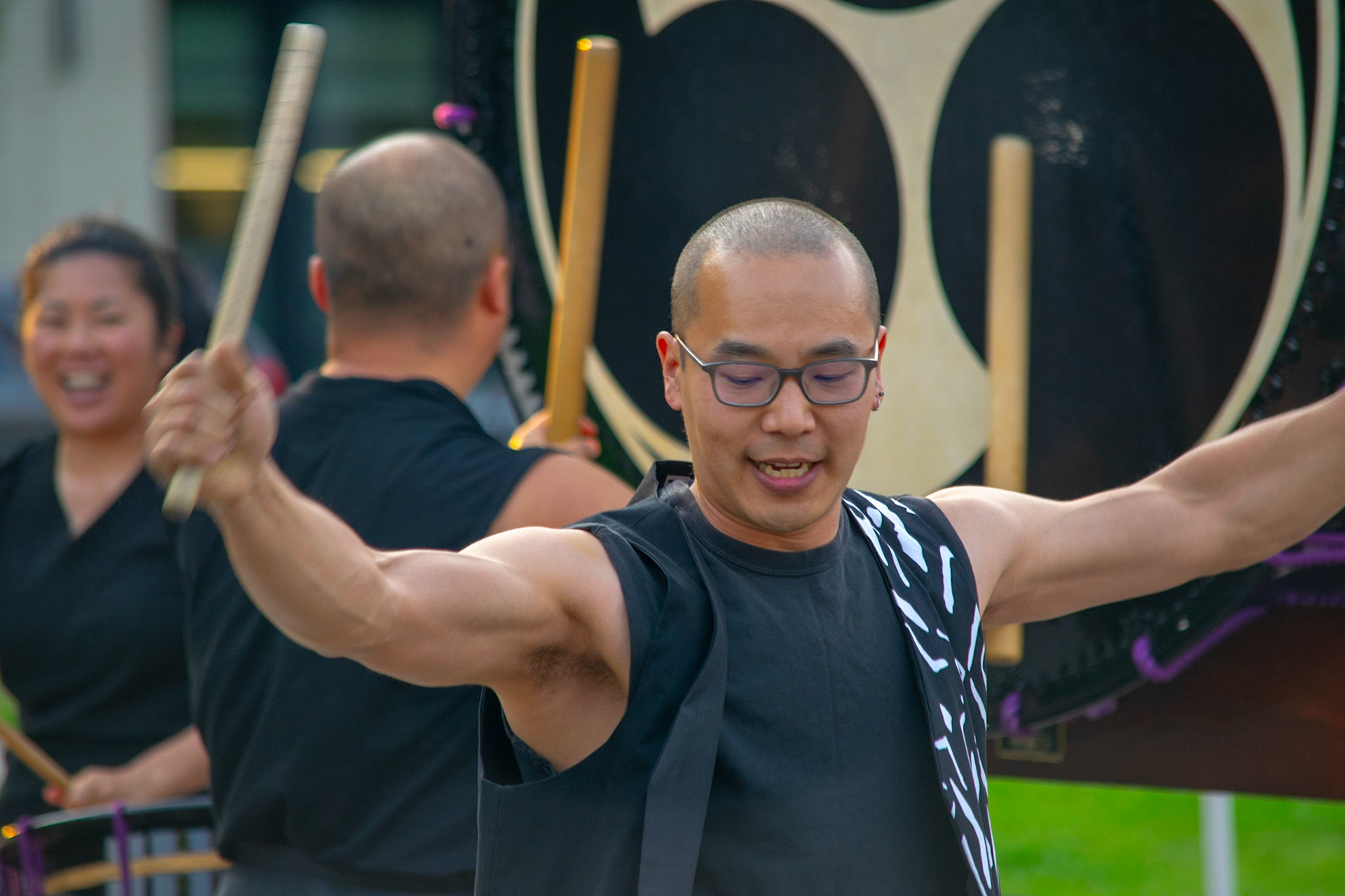 Japanese Drummers at the "Facing America's Nuclear Legacy" event in Portland, Oregon