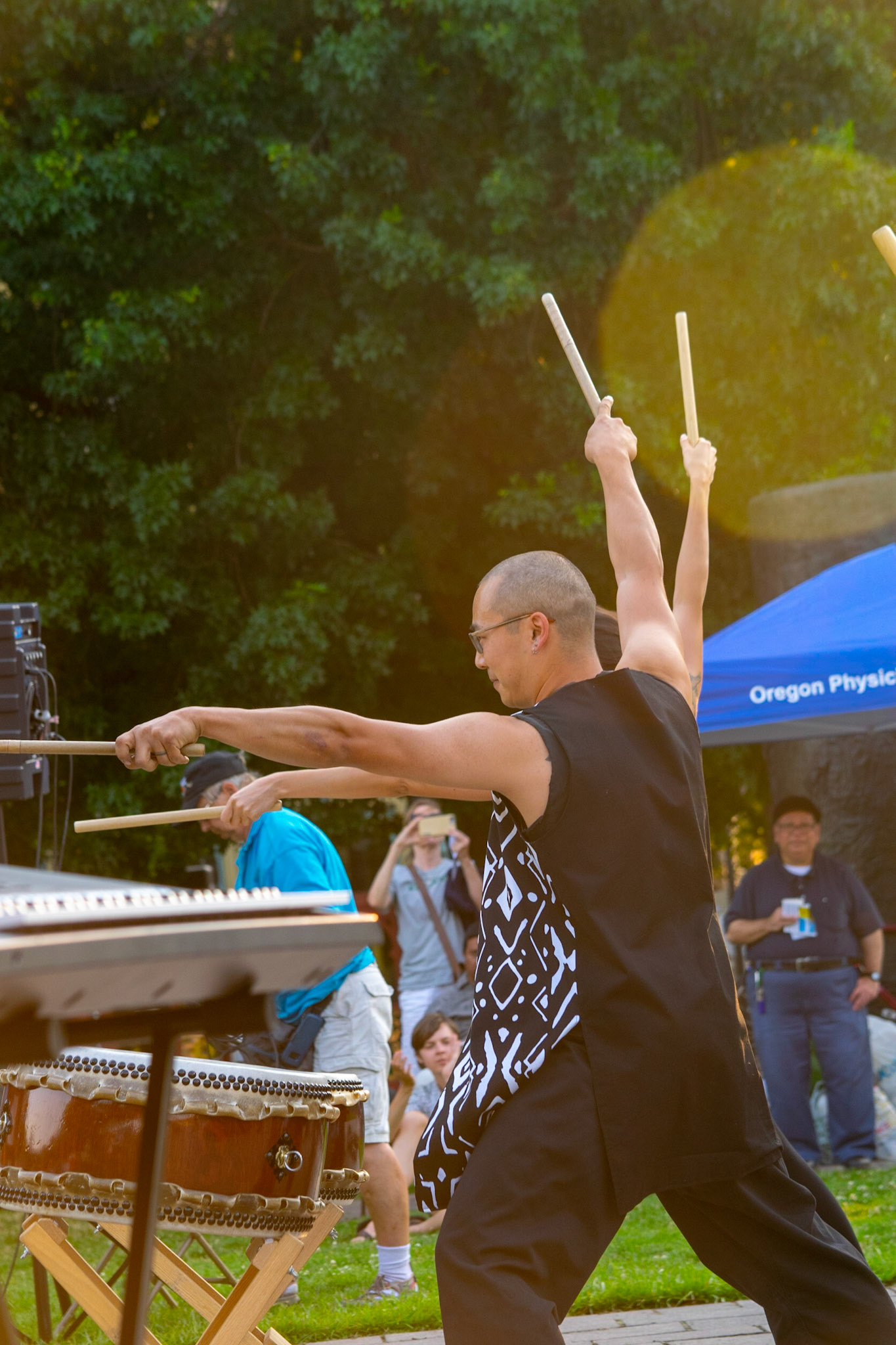 Japanese Drummers at the "Facing America's Nuclear Legacy" event in Portland, Oregon
