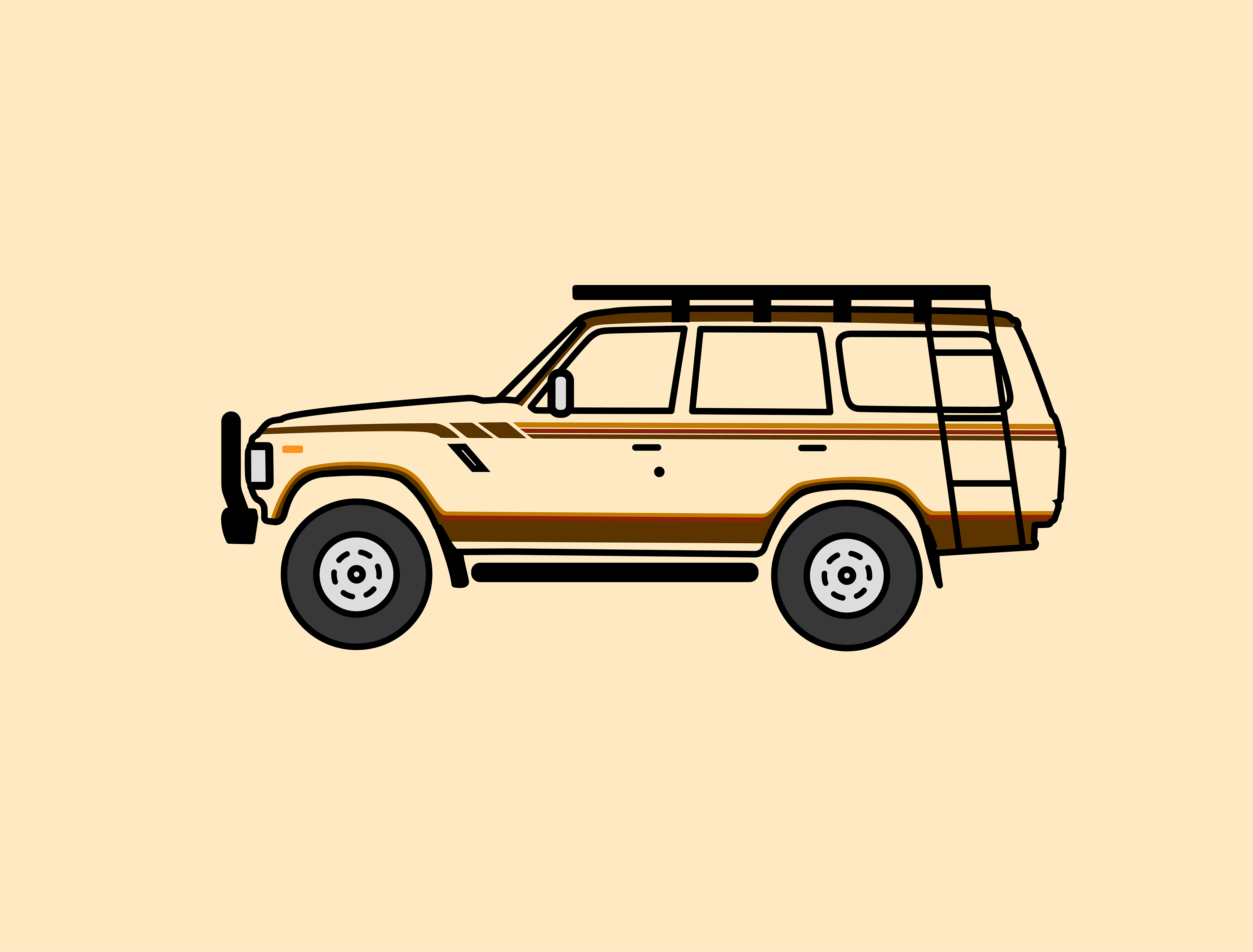 81 FJ60 Land Cruiser Poster