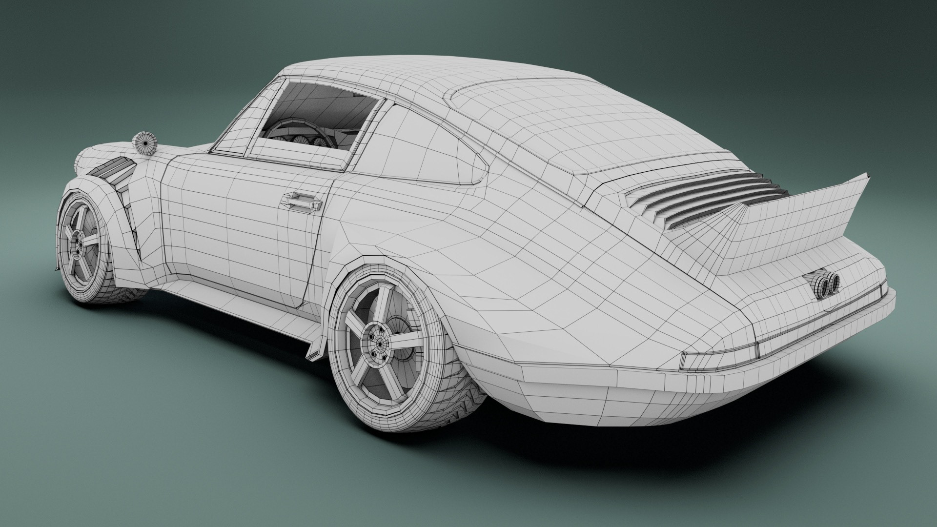 3/4 Wire Frame Rear