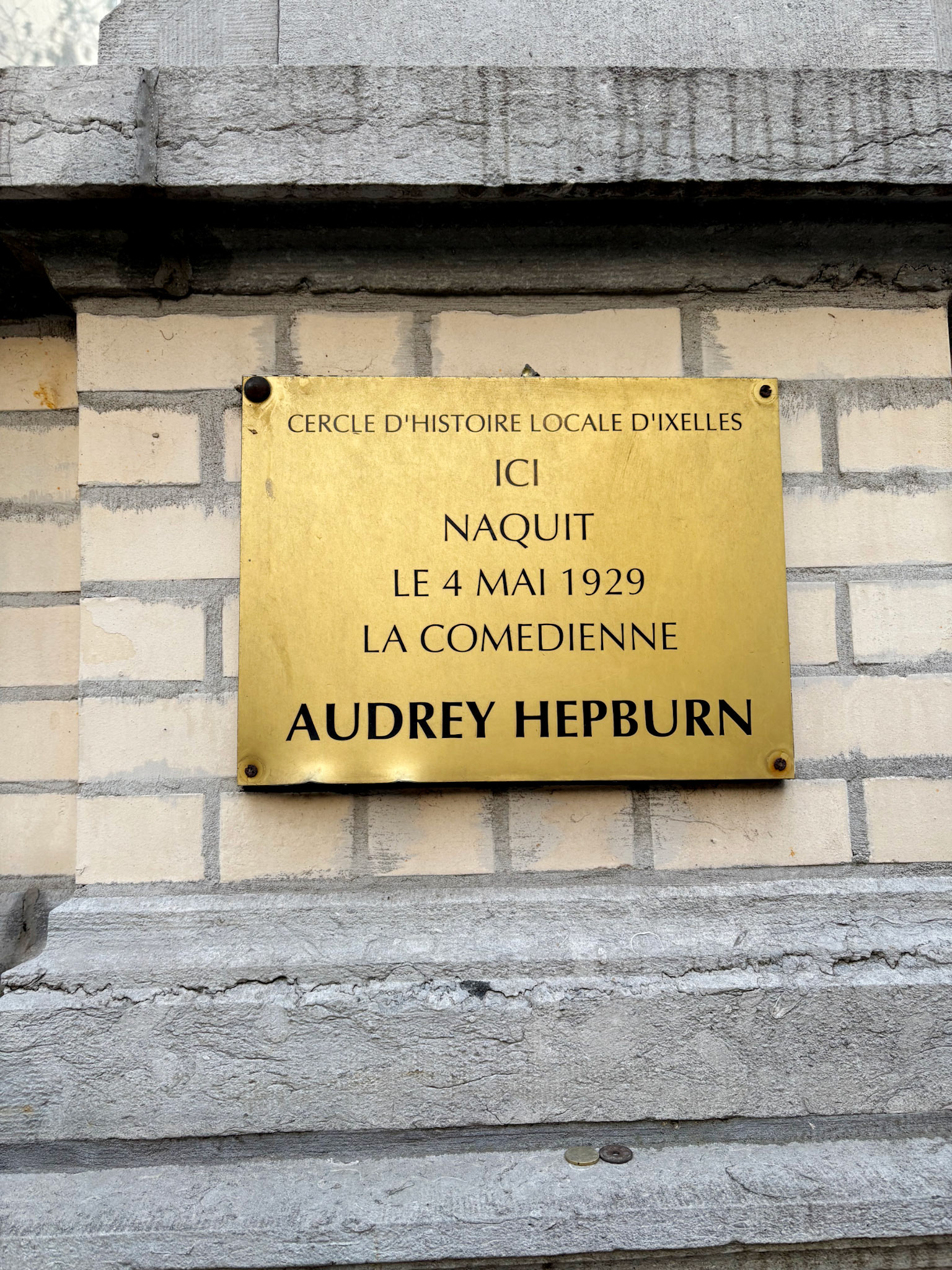 Audrey Hepburn / Rue Keyenveld, Brussels