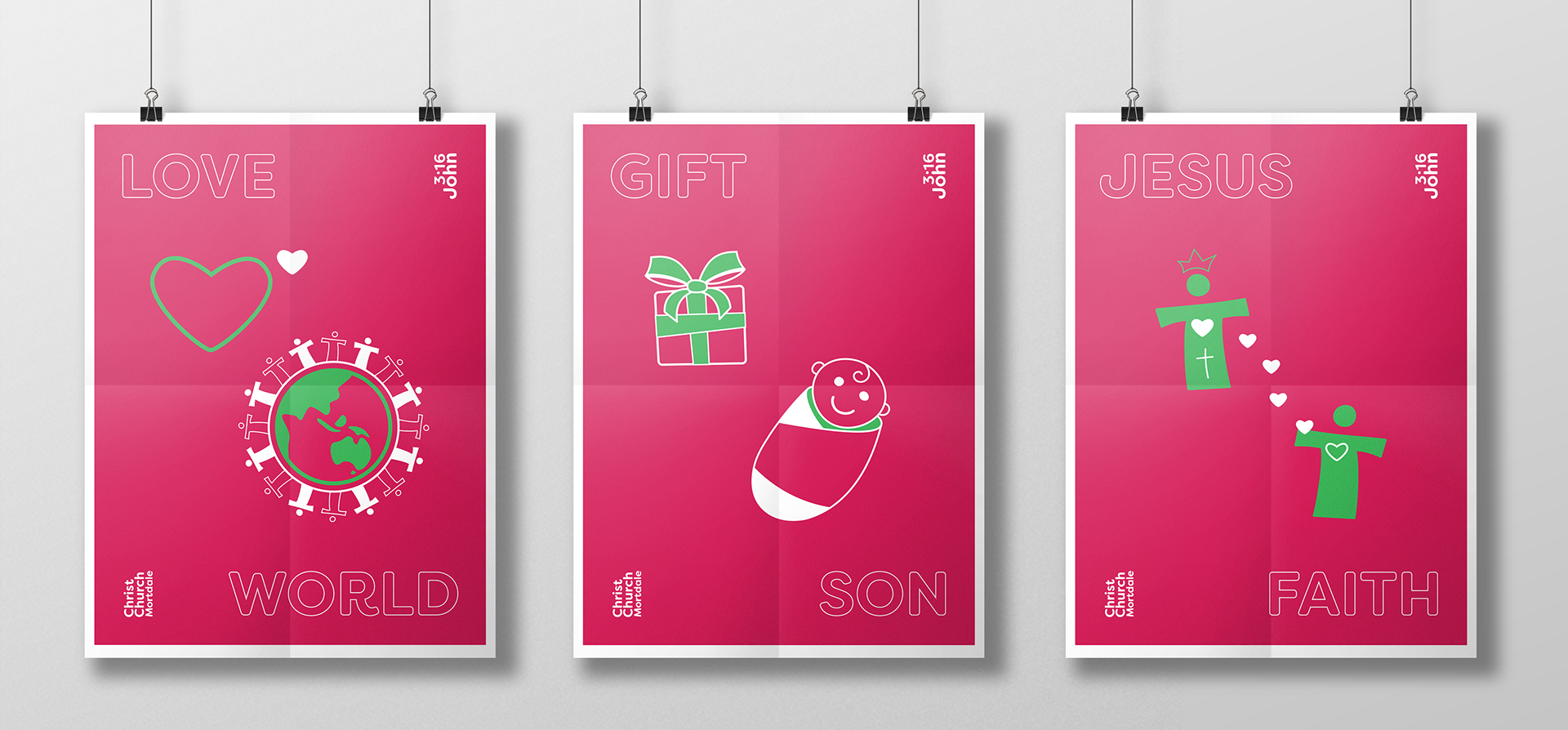 2019 Christmas Carols poster series on John 3:16