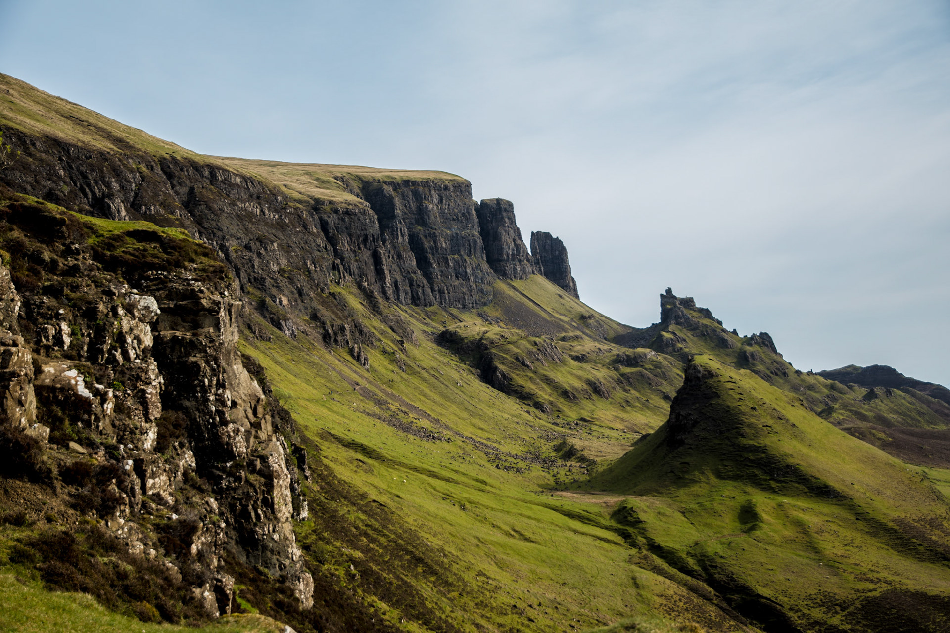Quiraing en Isla Skye, Escocia