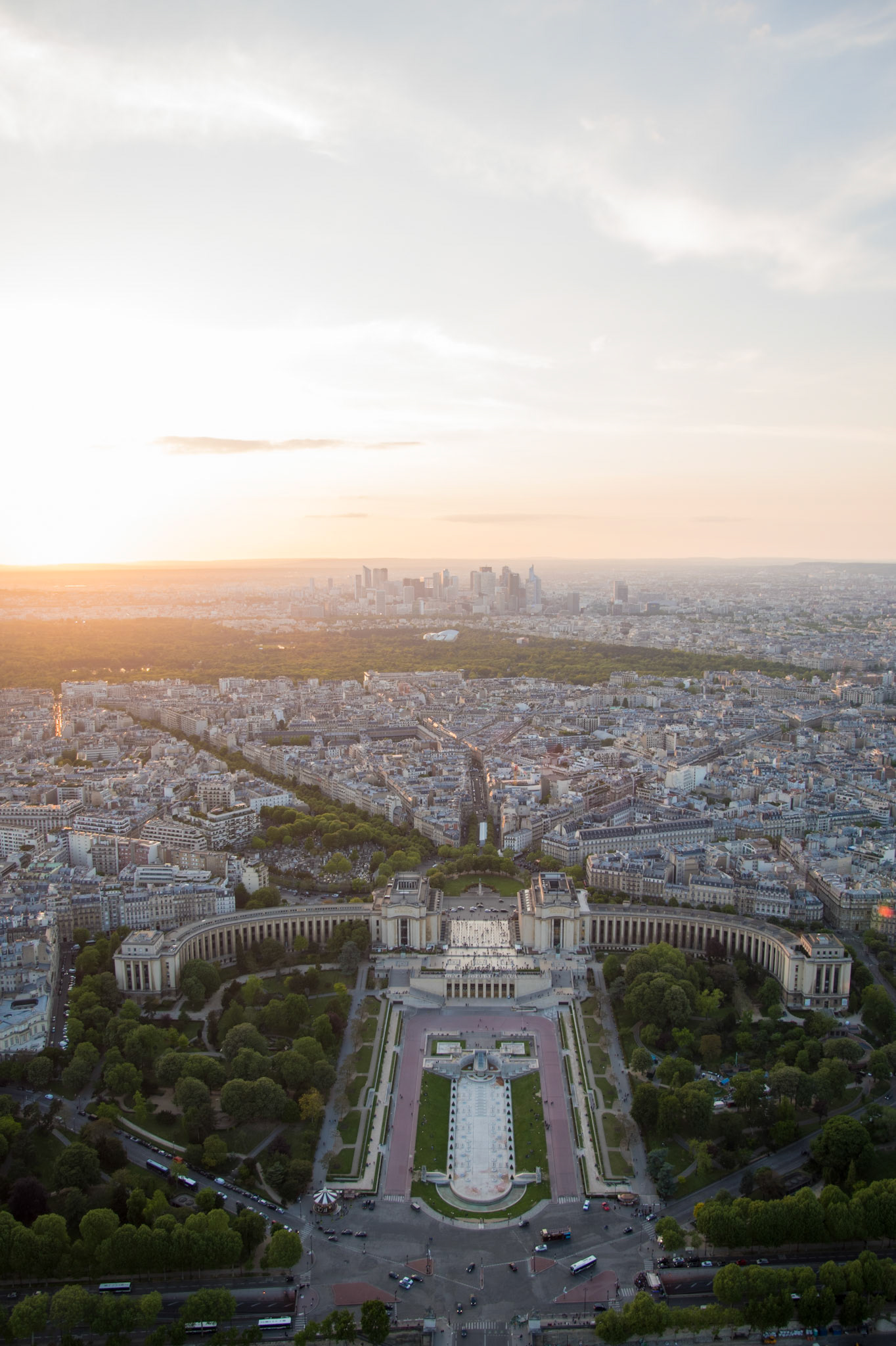 Atardecer de París desde Torre Eiffel - París, Francia