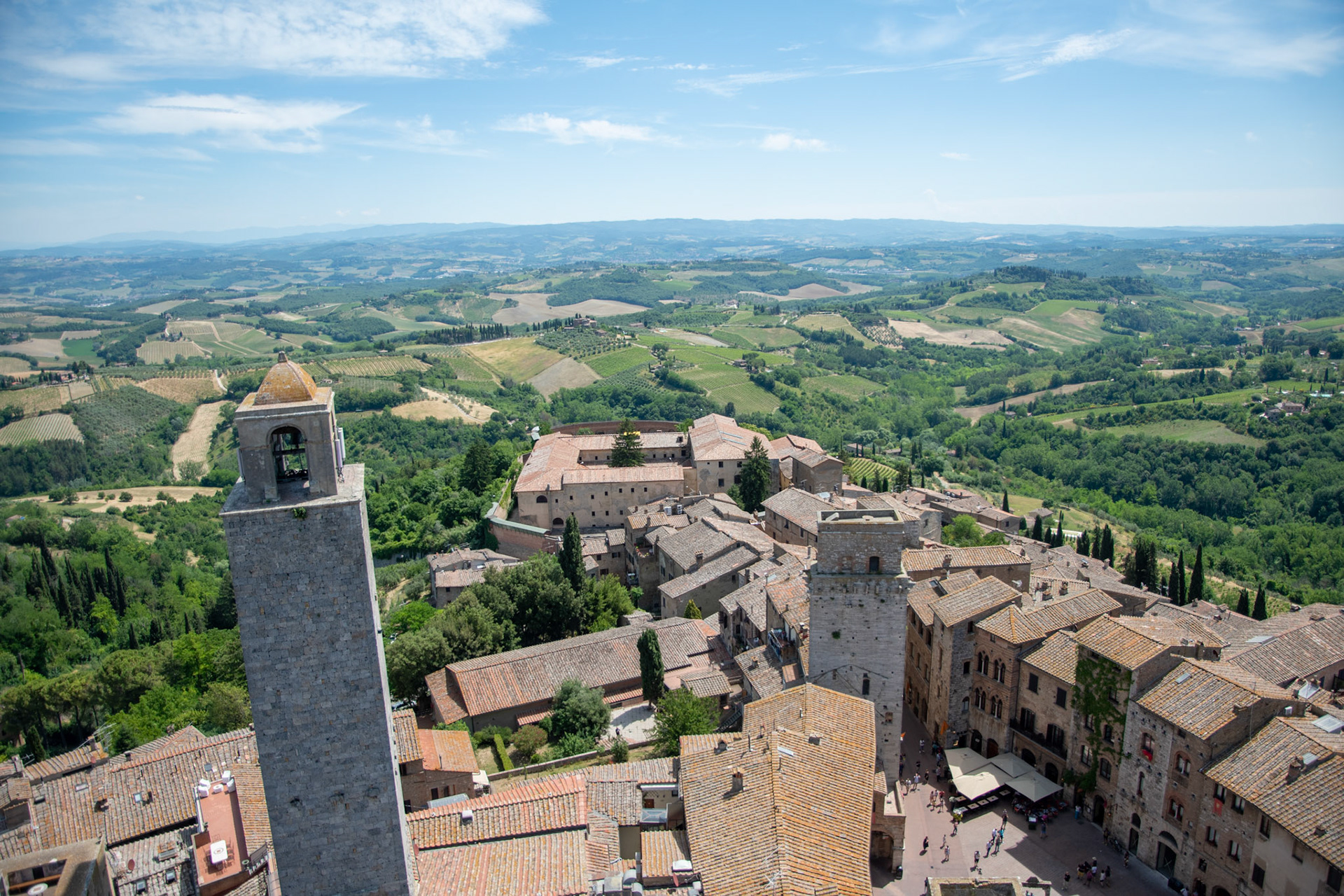 Campos y torres de San Gimignano, Italia