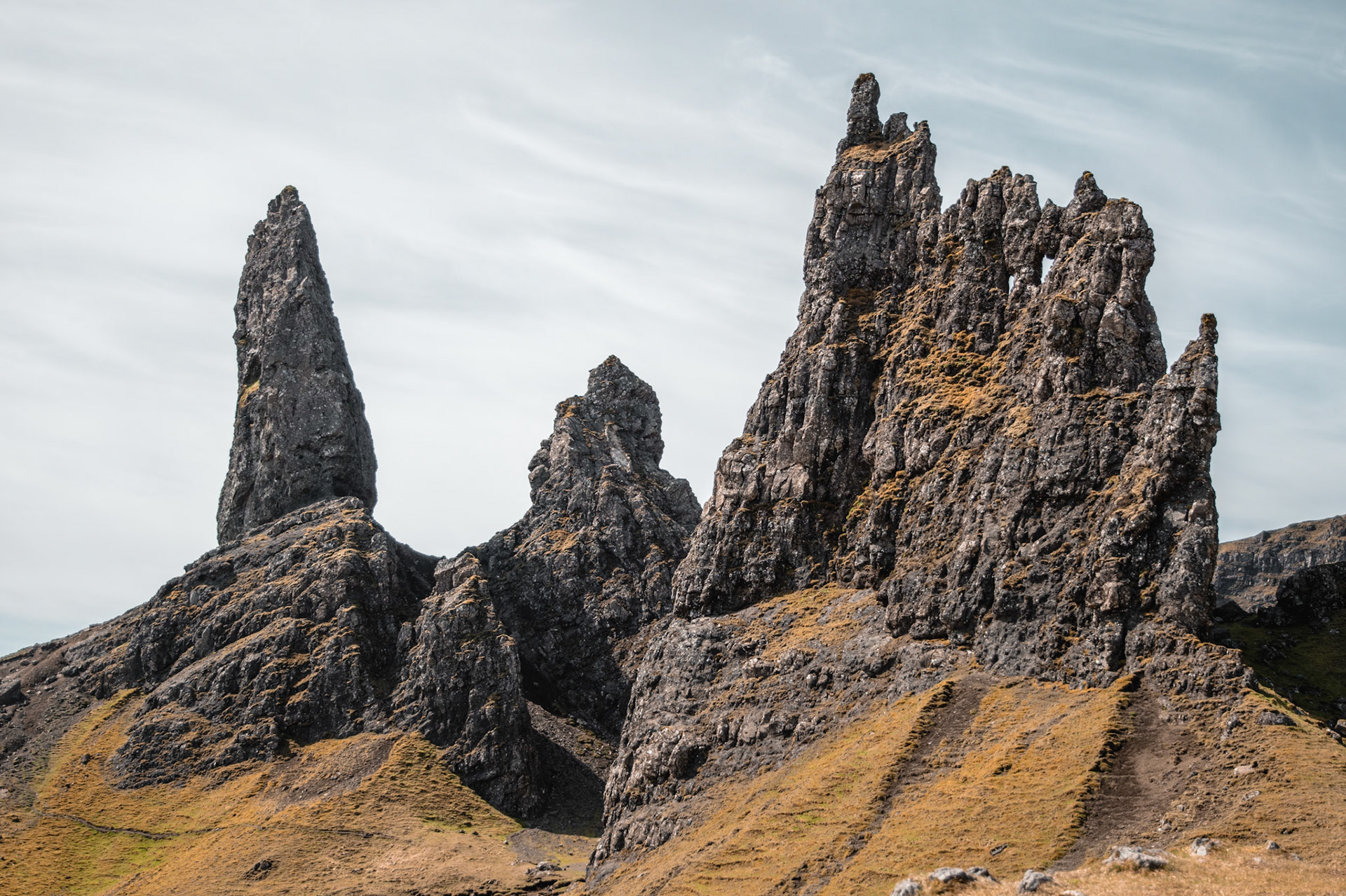 Old Man of Storr en Isla Skye, Escocia