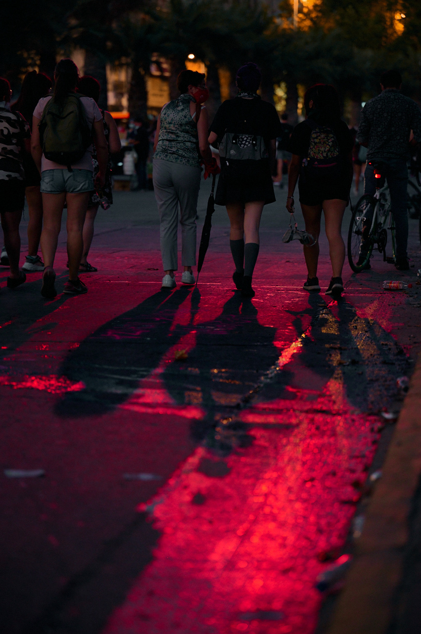 Rojizo en las calles - Santiago