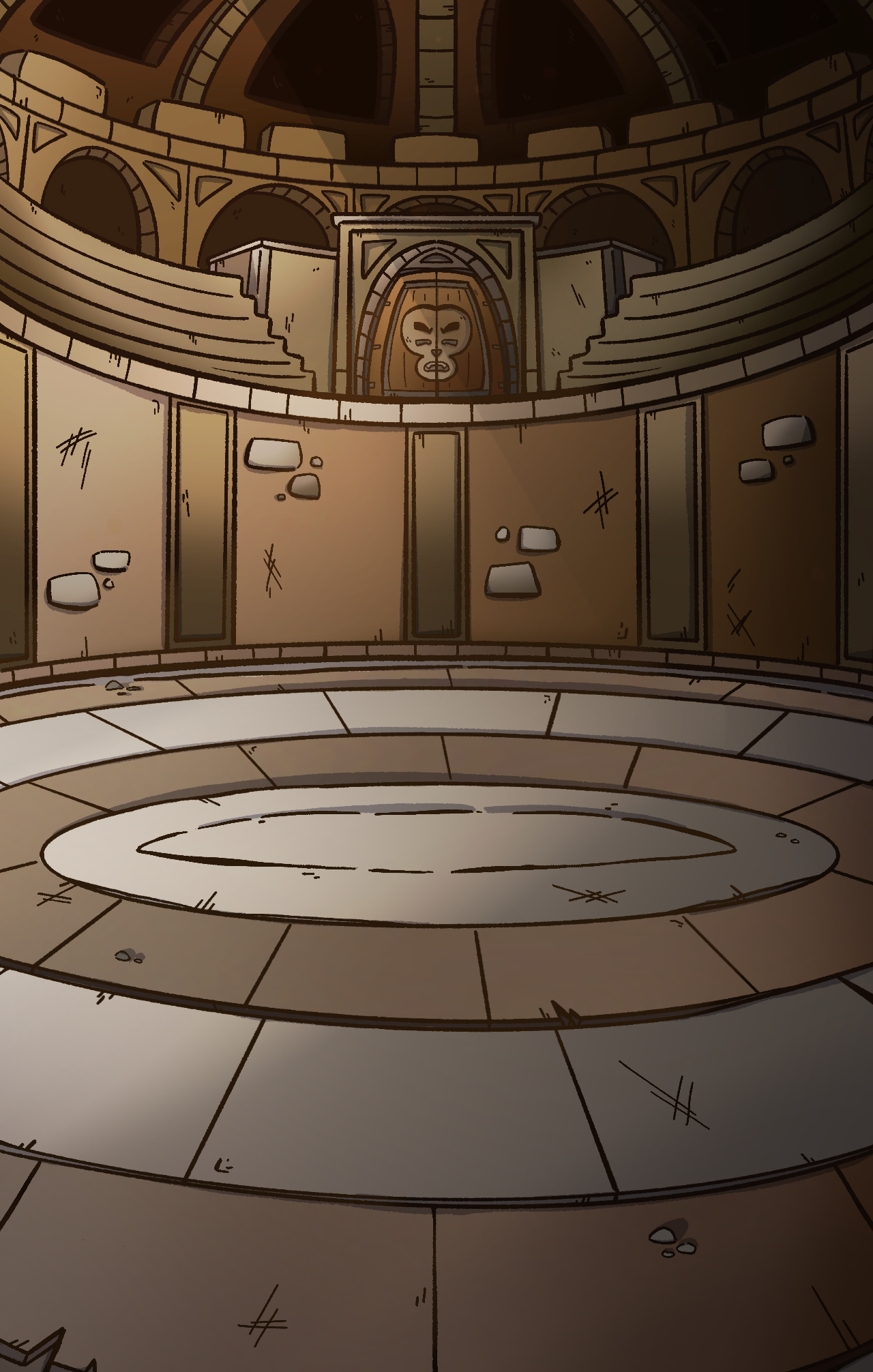 When the boss takes damage during a cutscene