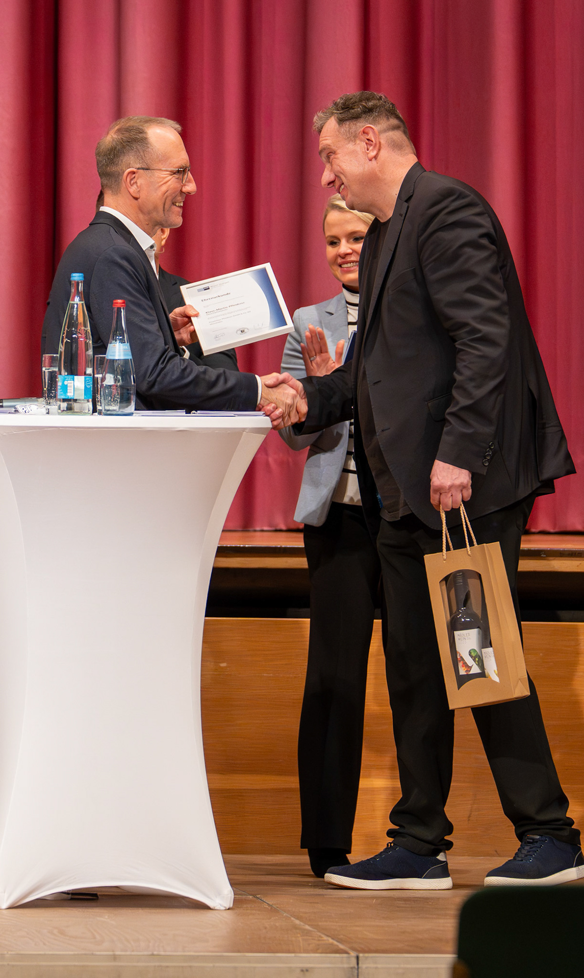 Am 4. Februar 2026 in der Hermann-Schwab-Halle in Winnenden. Podiumsdiskussion zur Landtagswahl in Baden-Württemberg vom VDS (Verband der Selbständigen Winnenden).