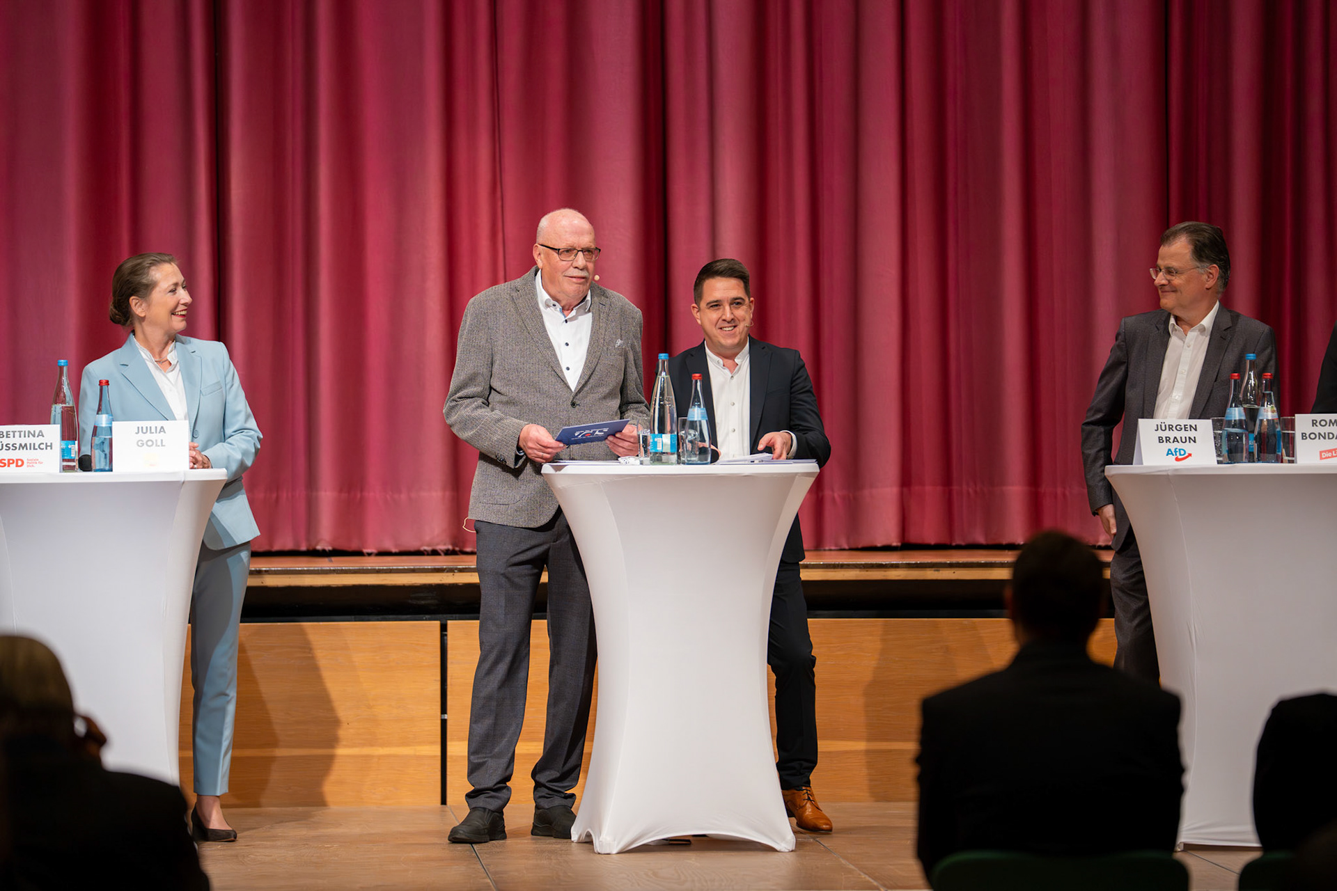 Am 4. Februar 2026 in der Hermann-Schwab-Halle in Winnenden. Podiumsdiskussion zur Landtagswahl in Baden-Württemberg vom VDS (Verband der Selbständigen Winnenden).