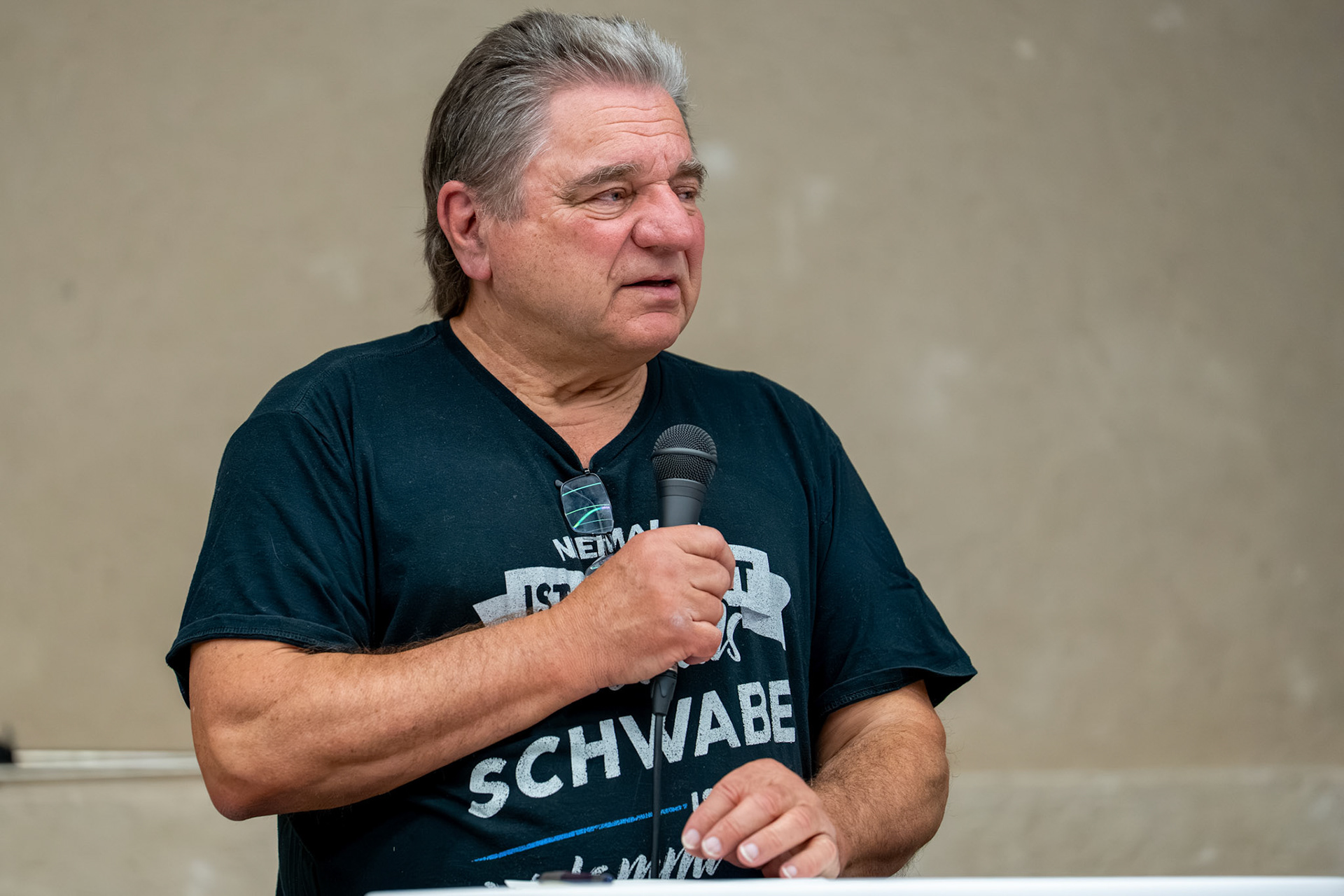 Ebbe Kögel vom Verein Allemende in Stetten im Remstal